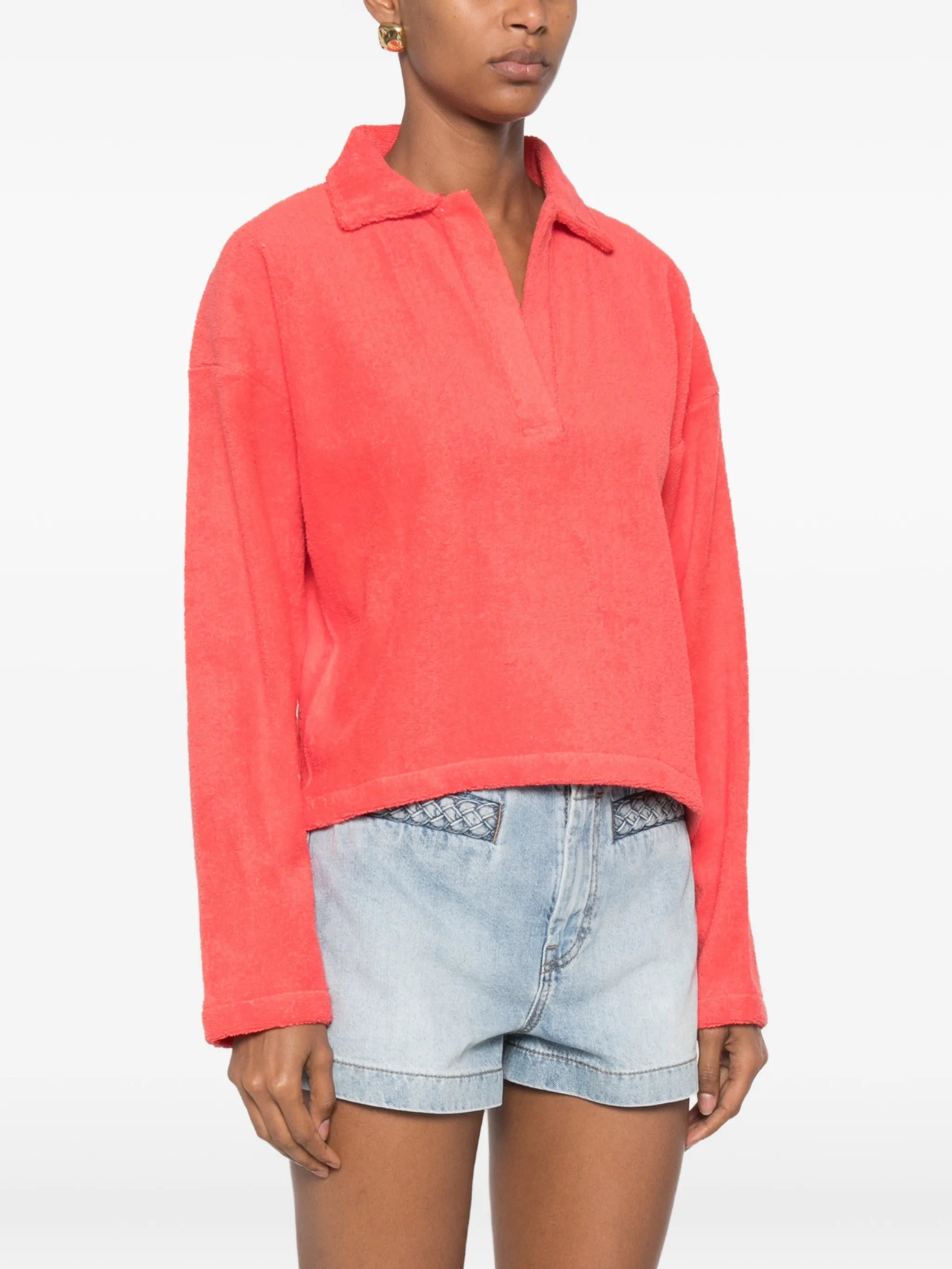 polo-collar sweater