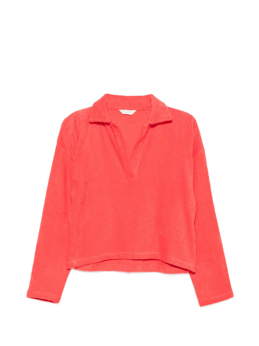 polo-collar sweater