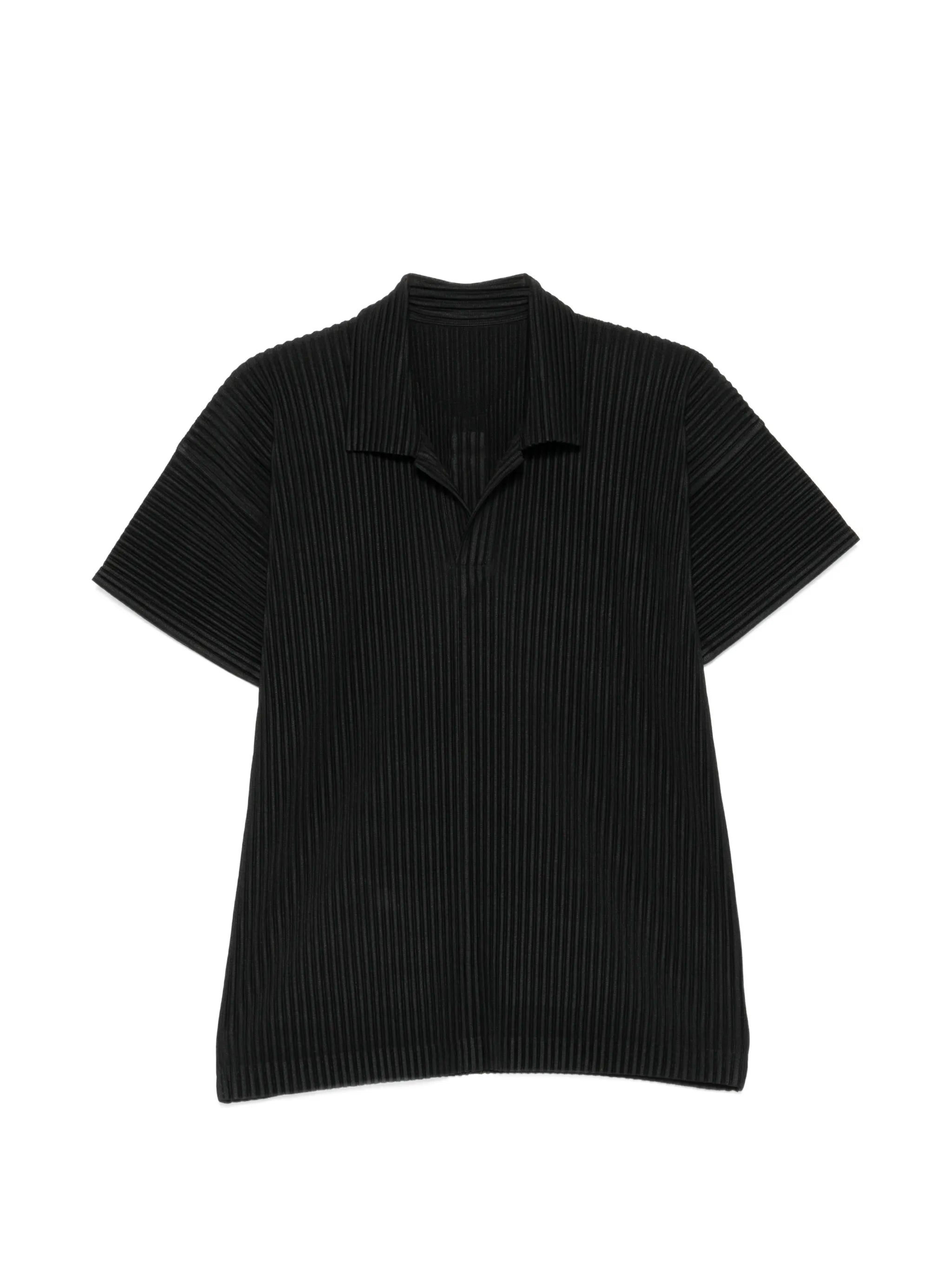 pleated short-sleeve T-shirt