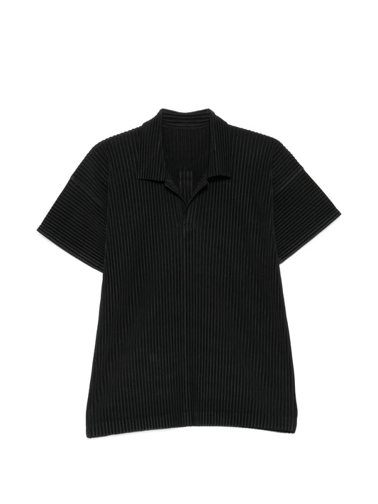pleated short-sleeve T-shirt