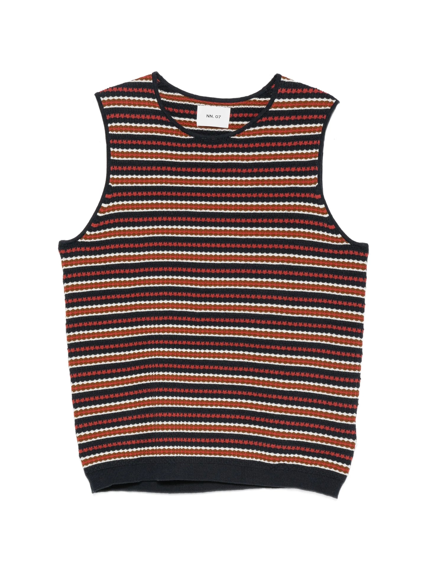 Bari 6686 striped knitted vest