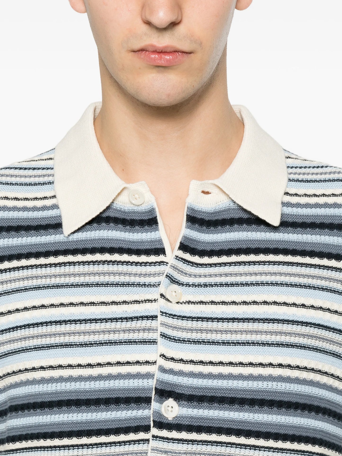 Nolan 60019 striped knitted shirt