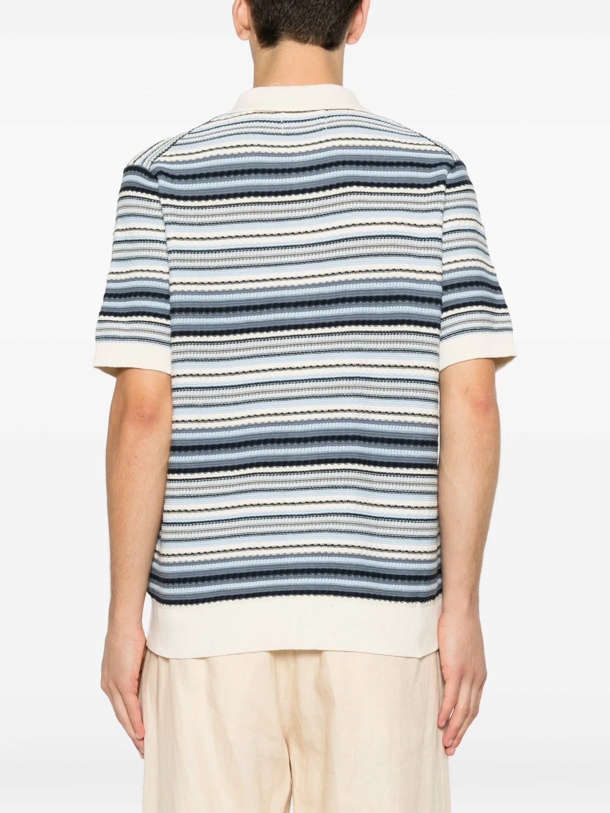 Nolan 60019 striped knitted shirt