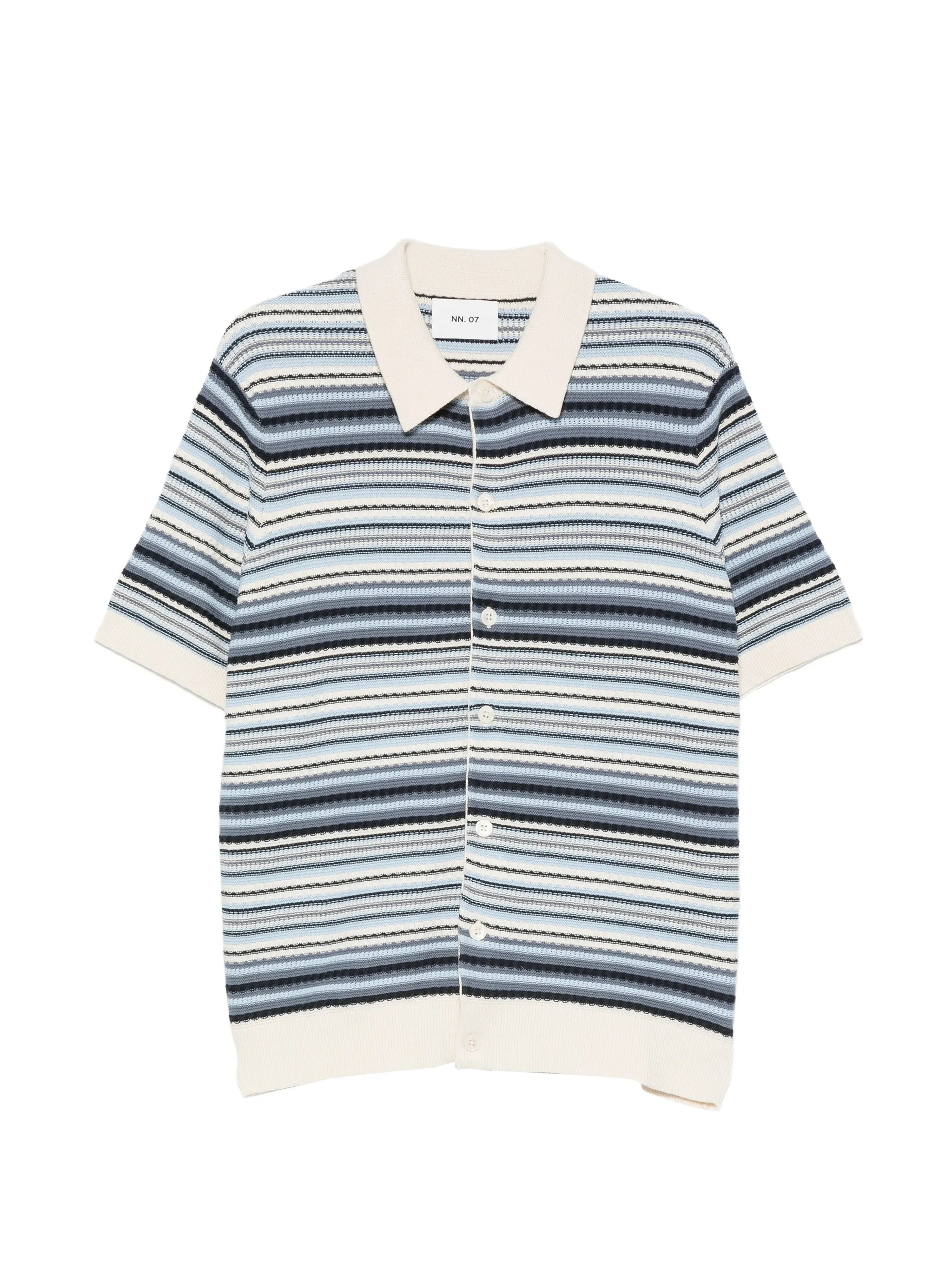 Nolan 60019 striped knitted shirt