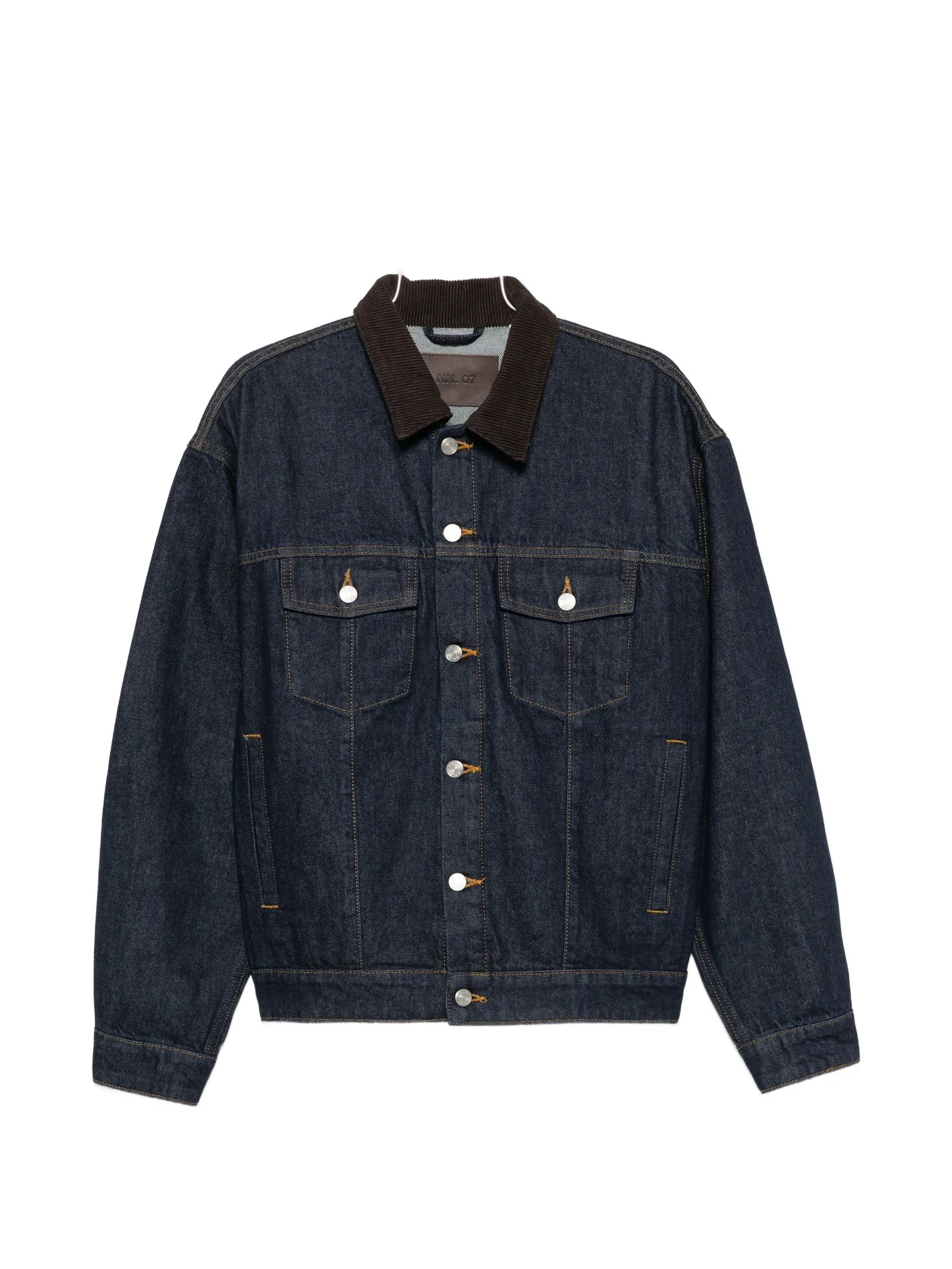 Roy 1882 corduroy-collar denim jacket