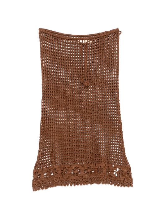 Sara crochet-knit skirt