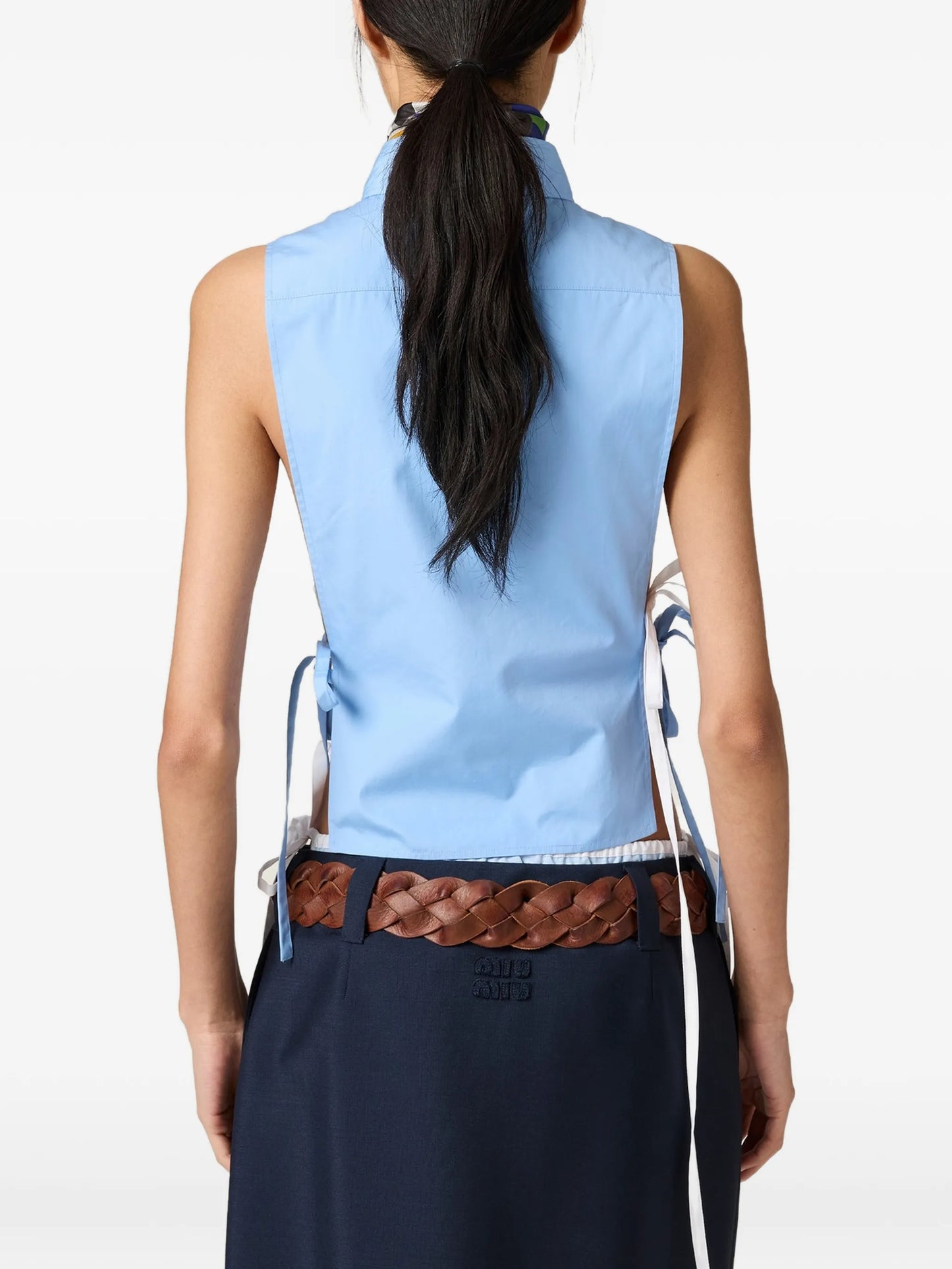 side-tie cut-out shirt