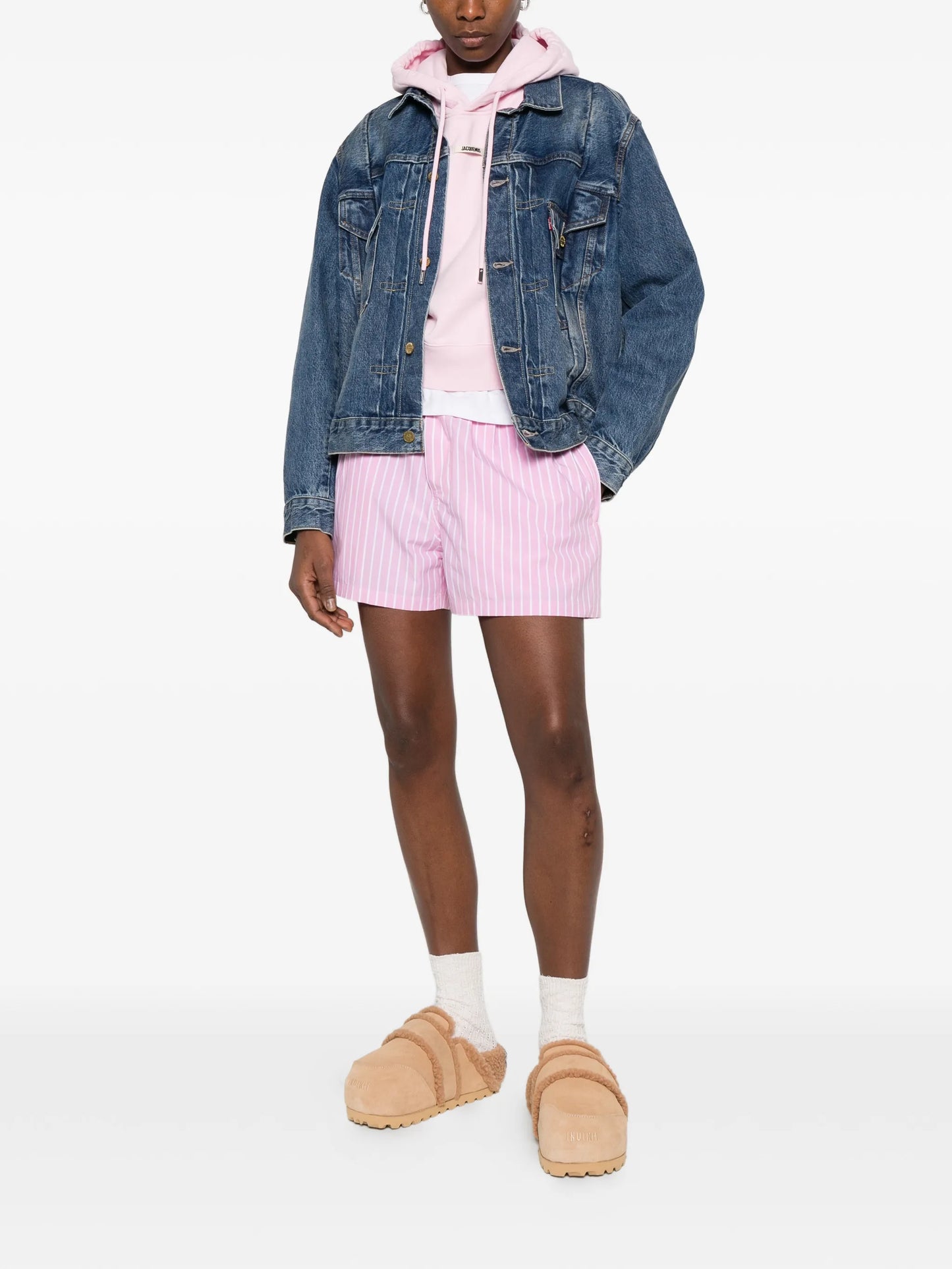 striped shorts