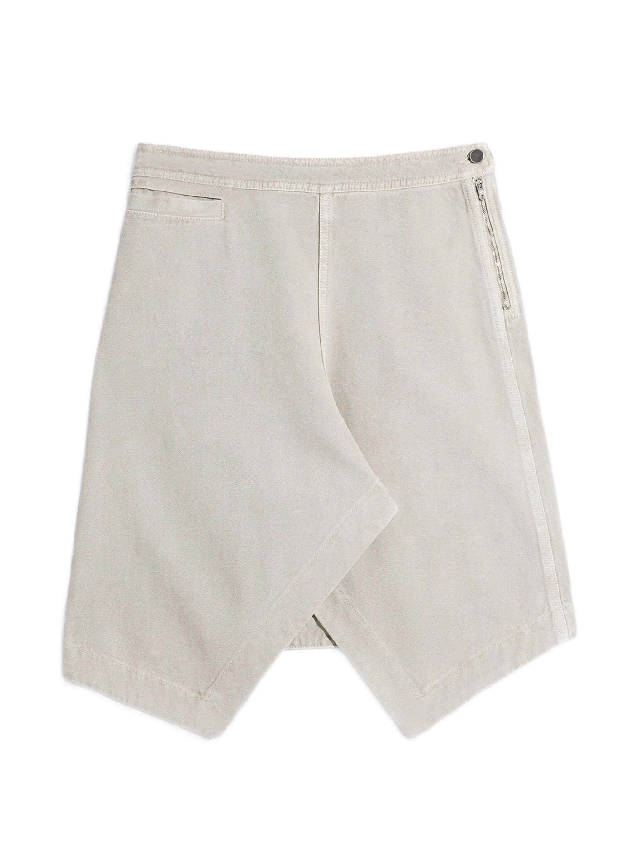 asymmetrical mini skirt