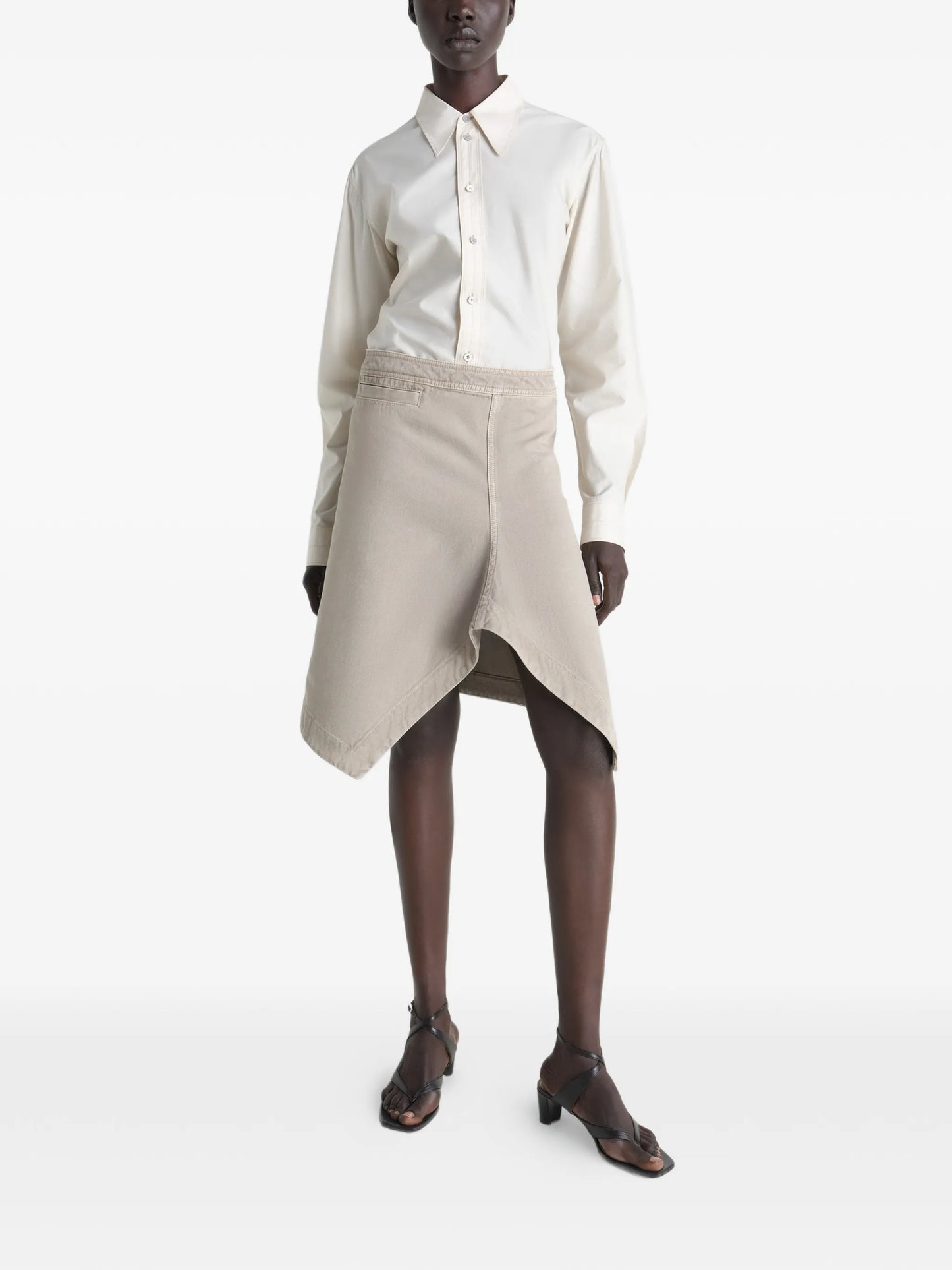 asymmetrical mini skirt