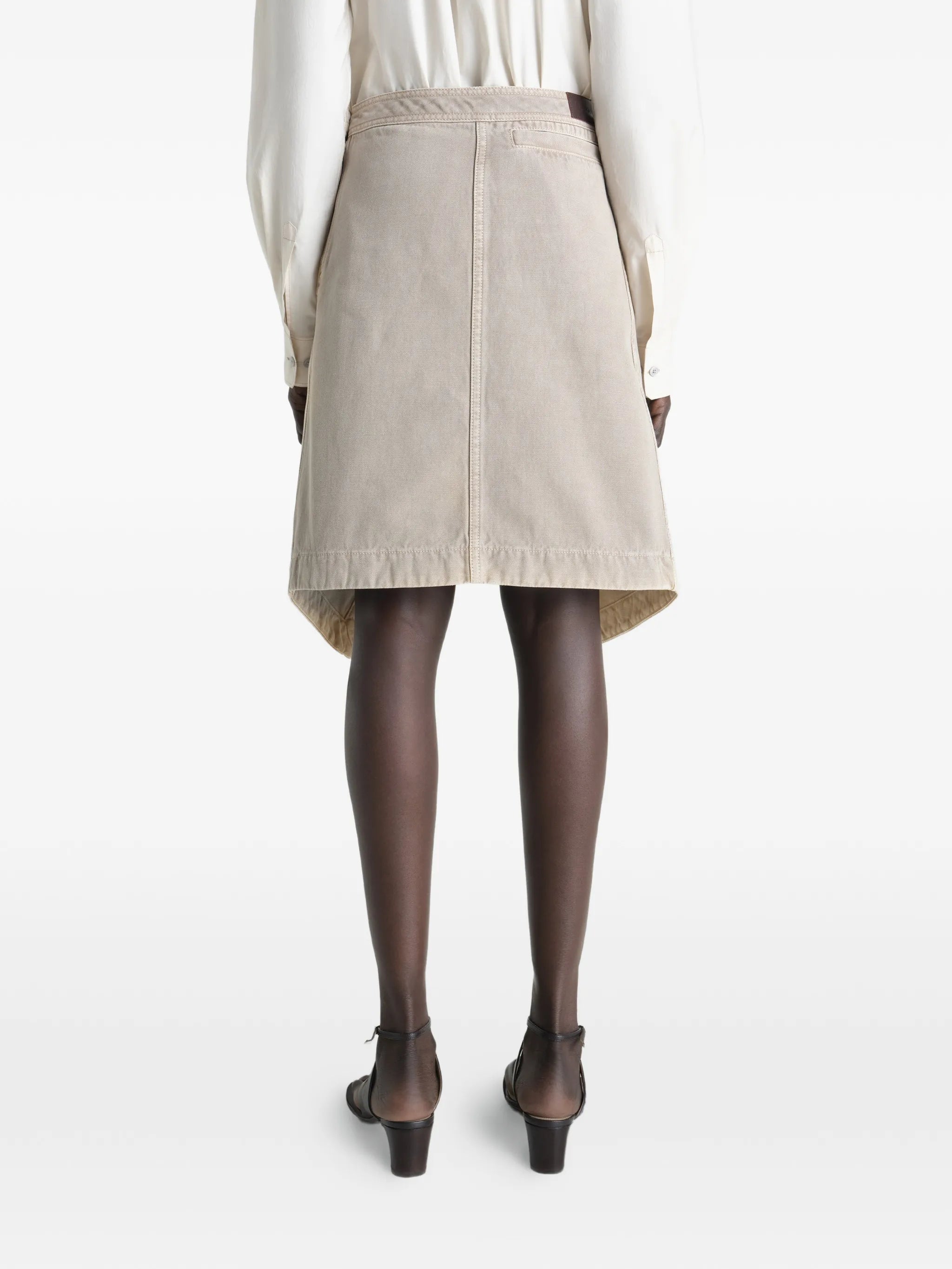 asymmetrical mini skirt