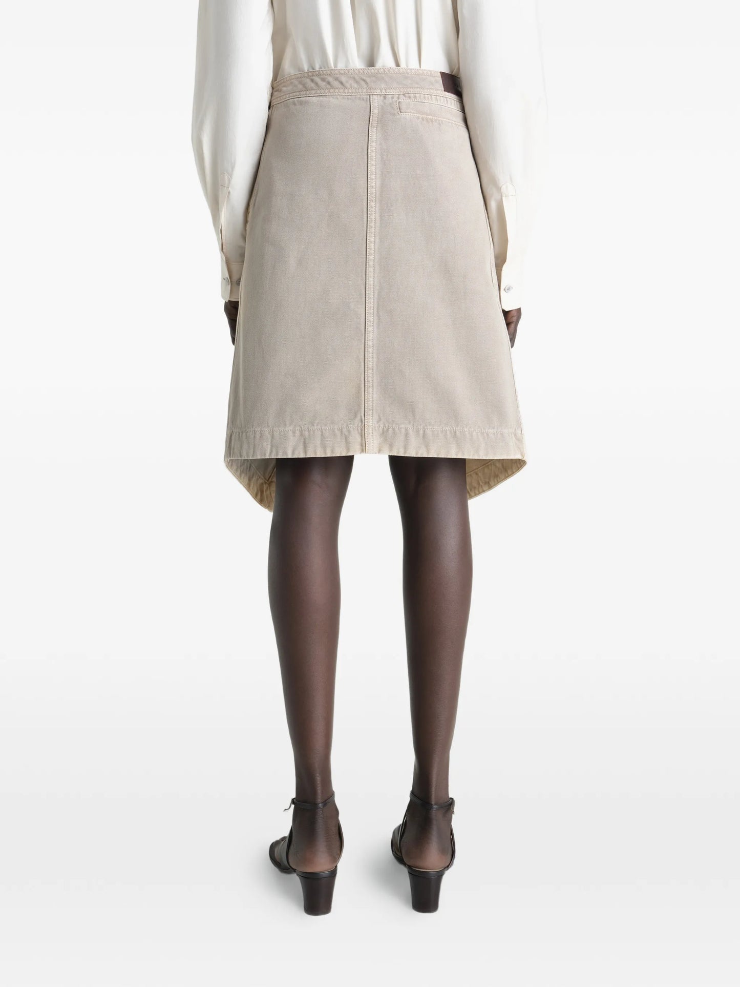 asymmetrical mini skirt