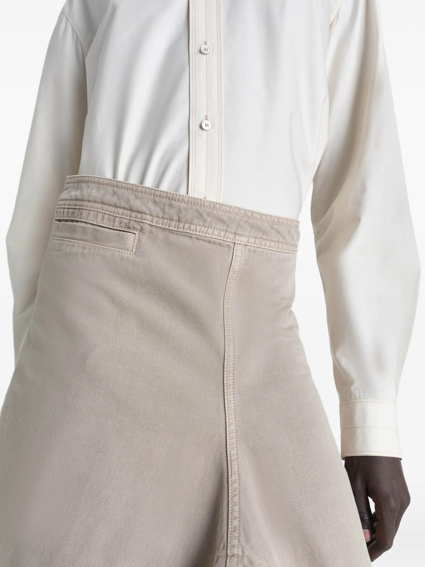 asymmetrical mini skirt