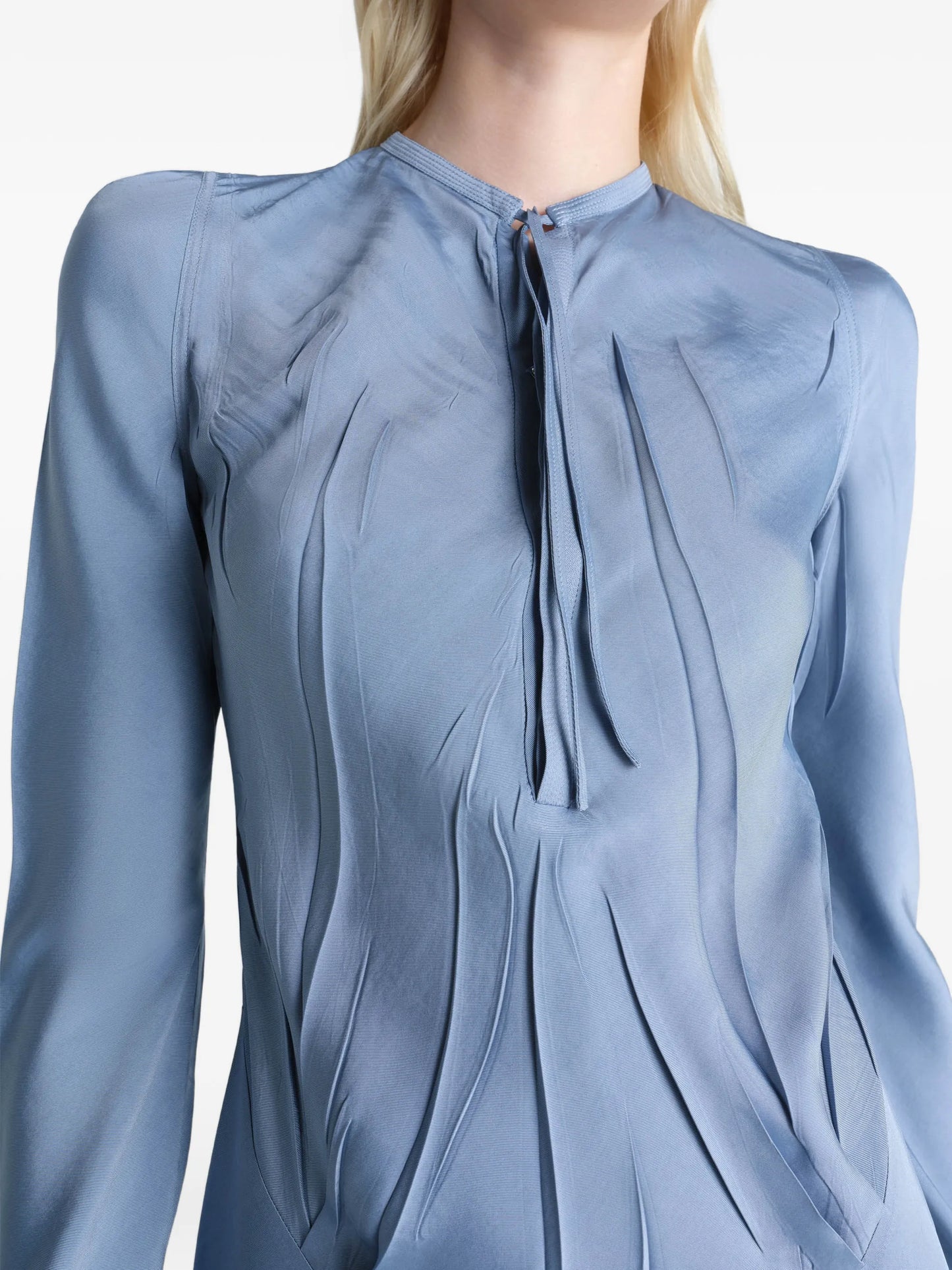 pleated bias day dress