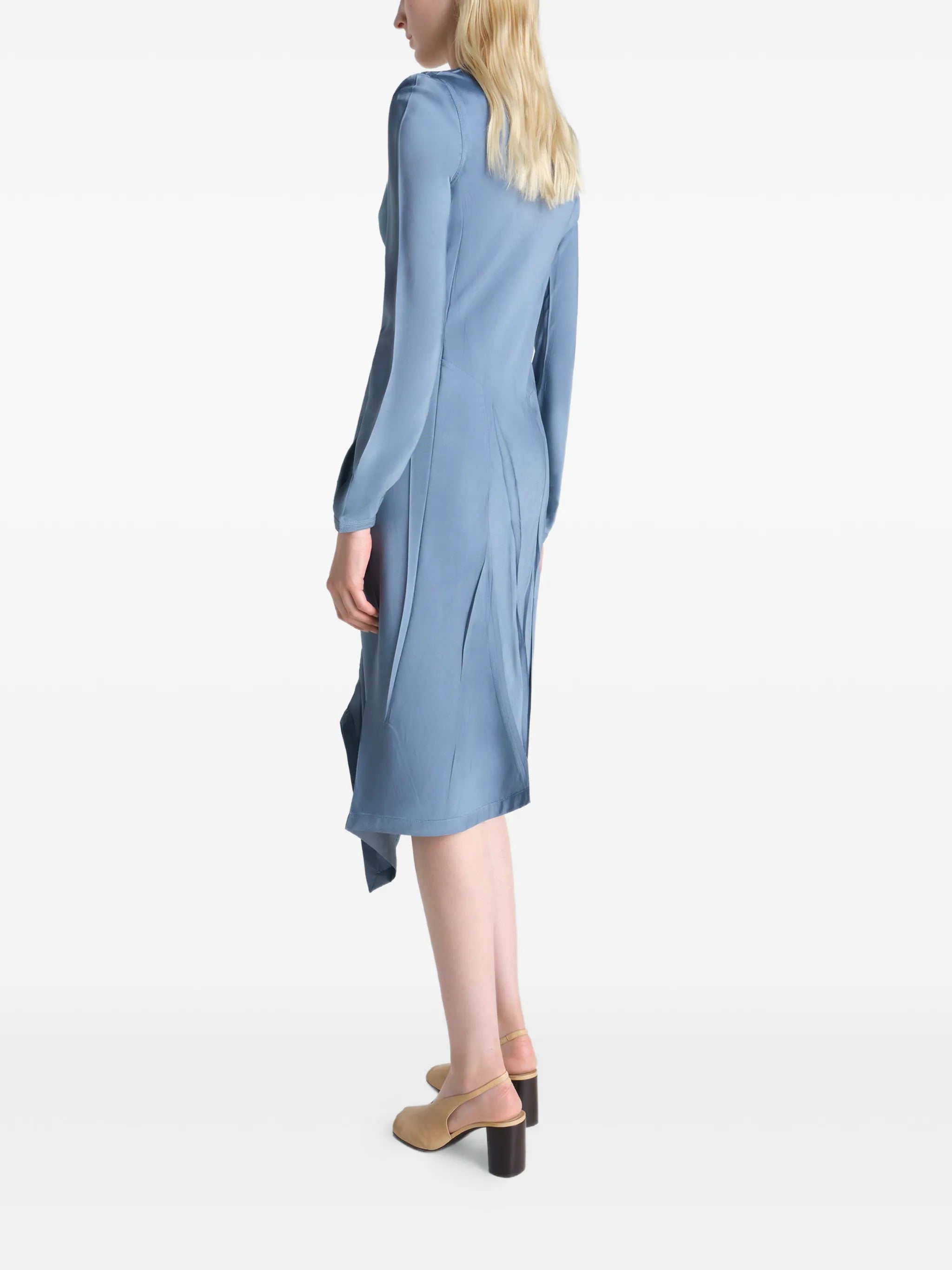 pleated bias day dress