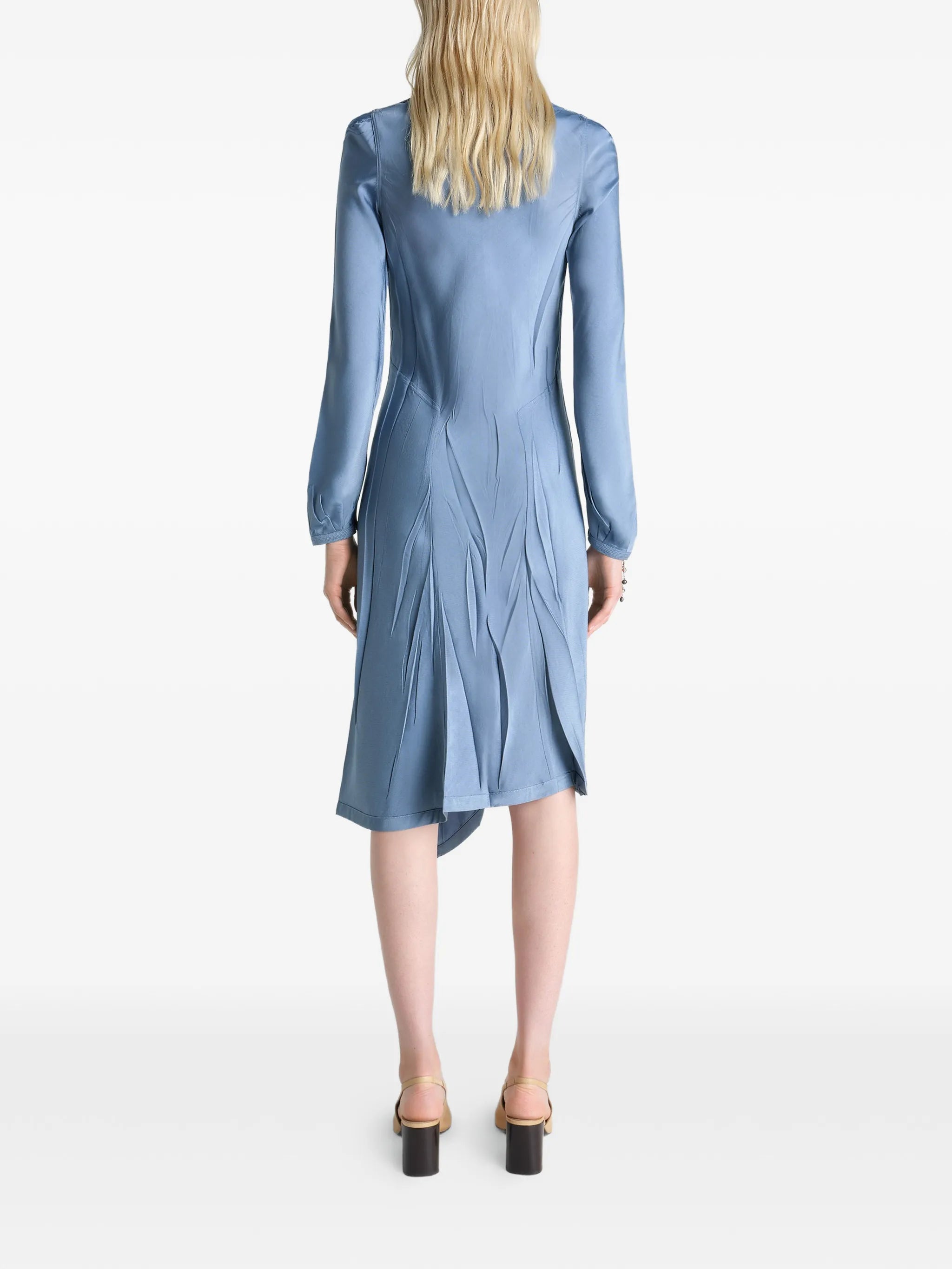 pleated bias day dress