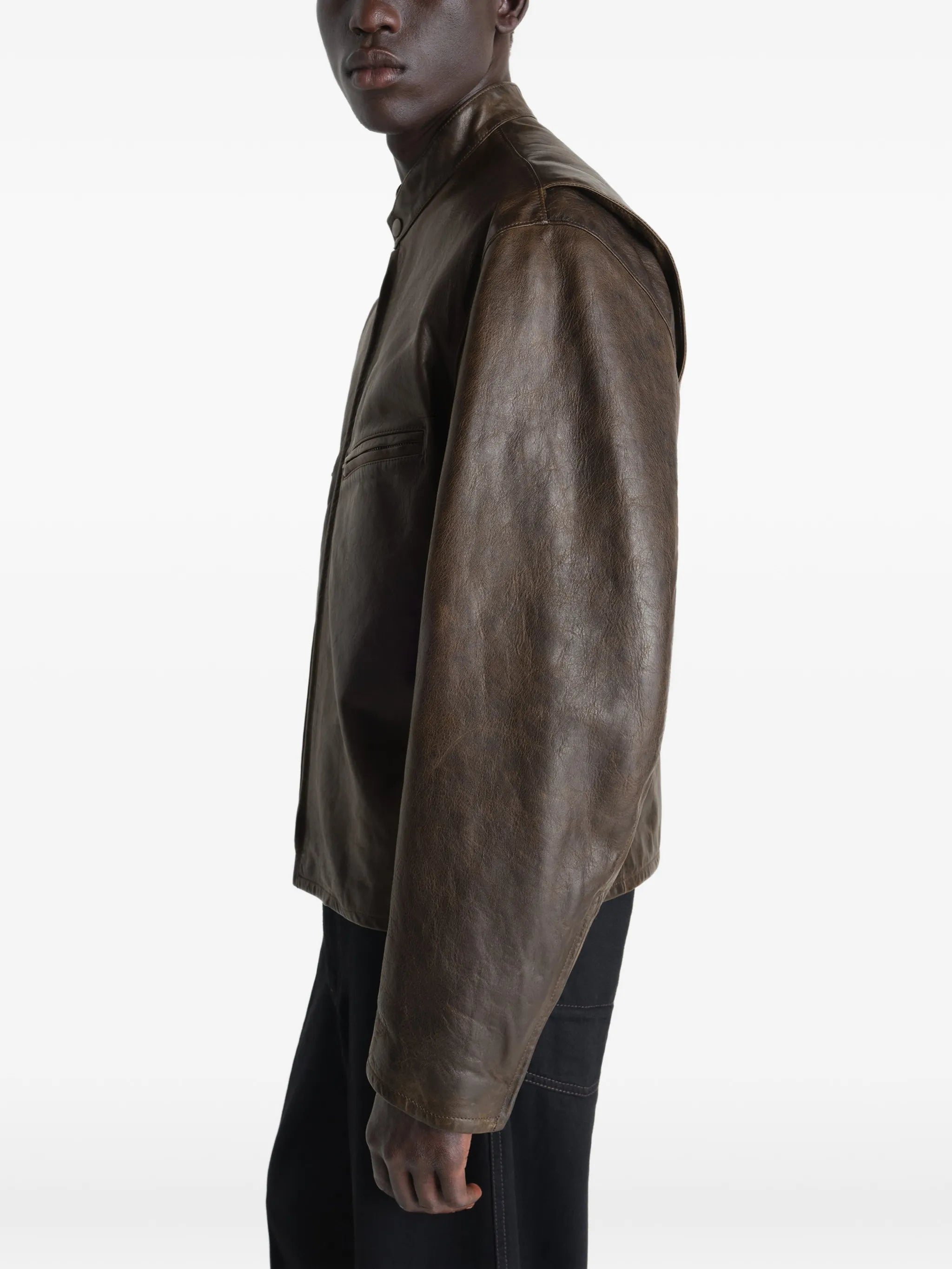 leather biker jacket
