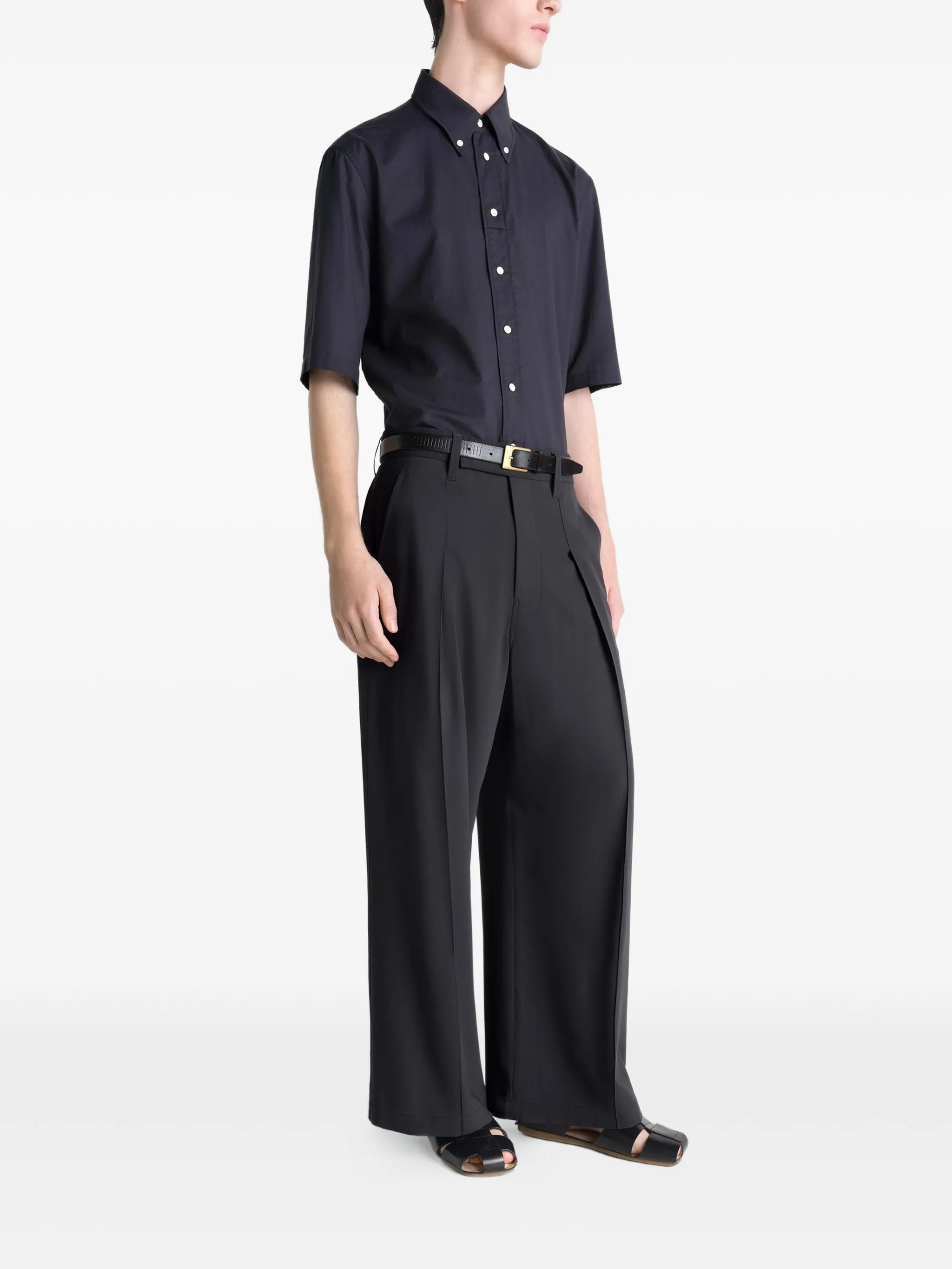 button-down short-sleeves shirt