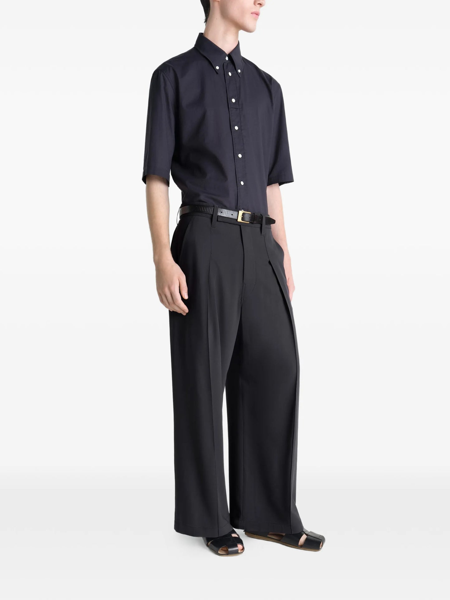 button-down short-sleeves shirt