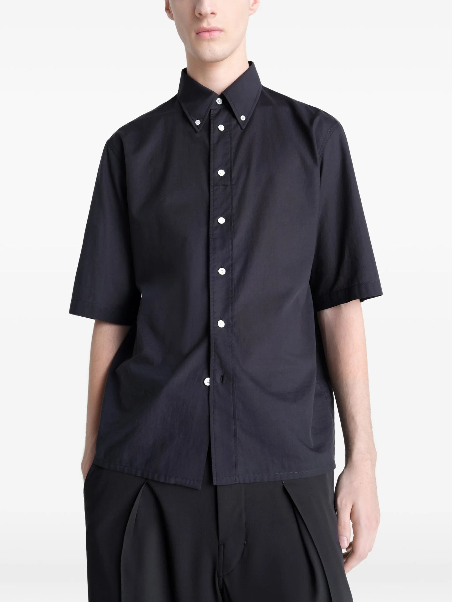 button-down short-sleeves shirt