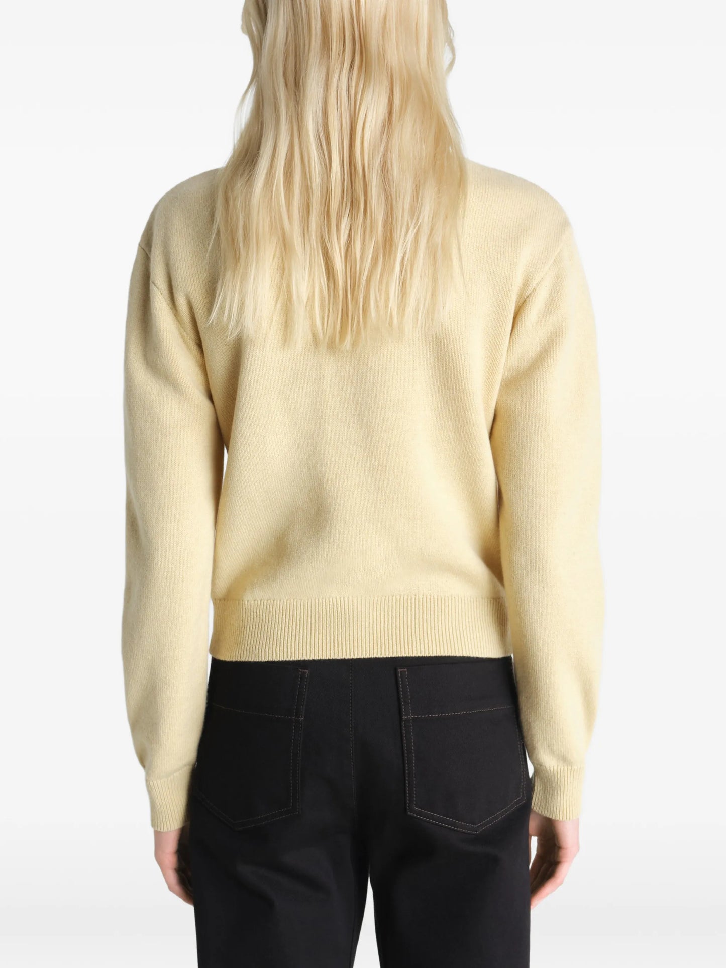 buttoned reversible cardigan