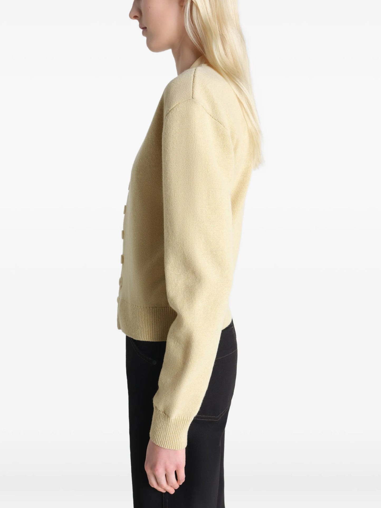 buttoned reversible cardigan