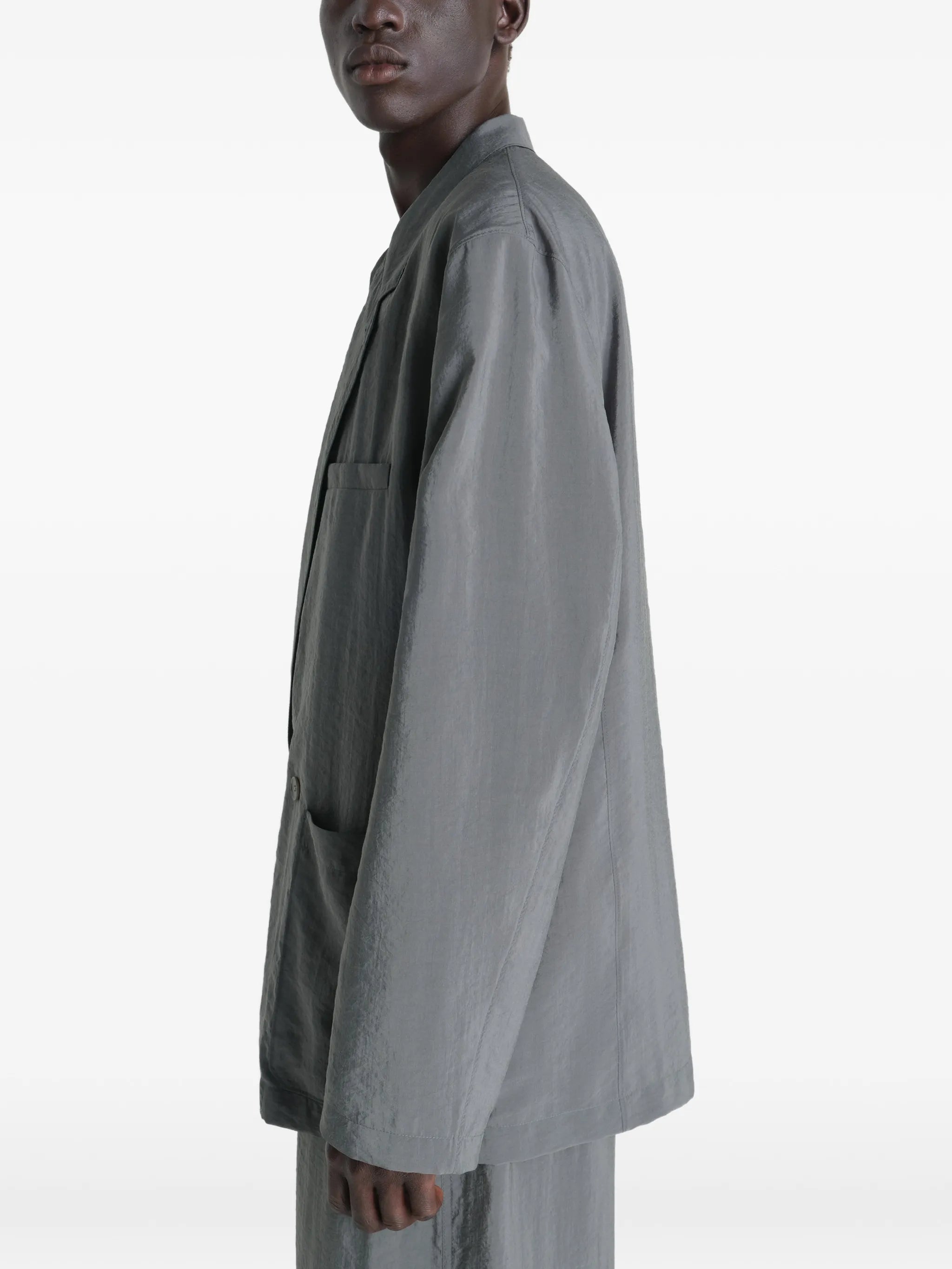 double-breasted pocket blazer
