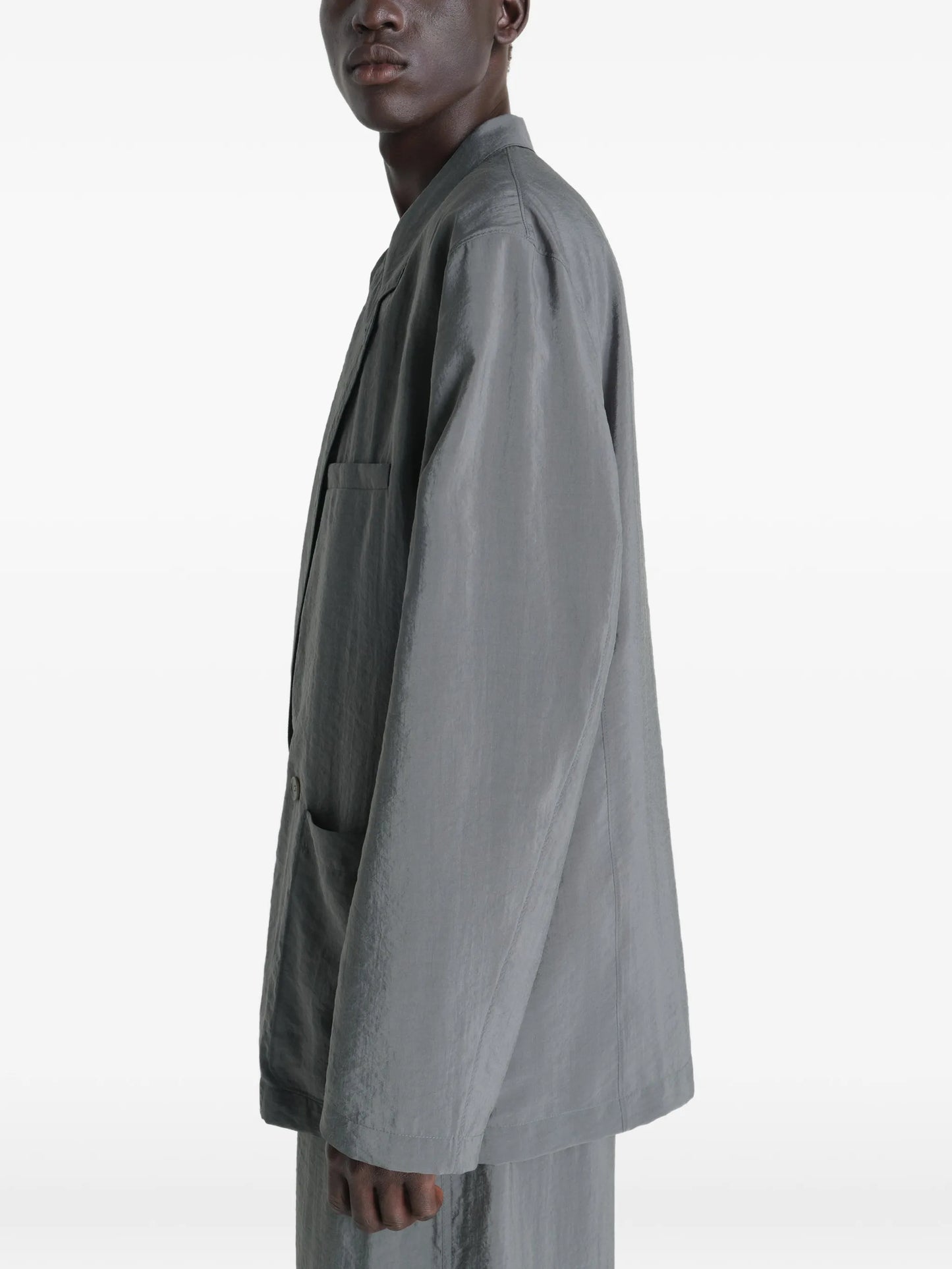 double-breasted pocket blazer
