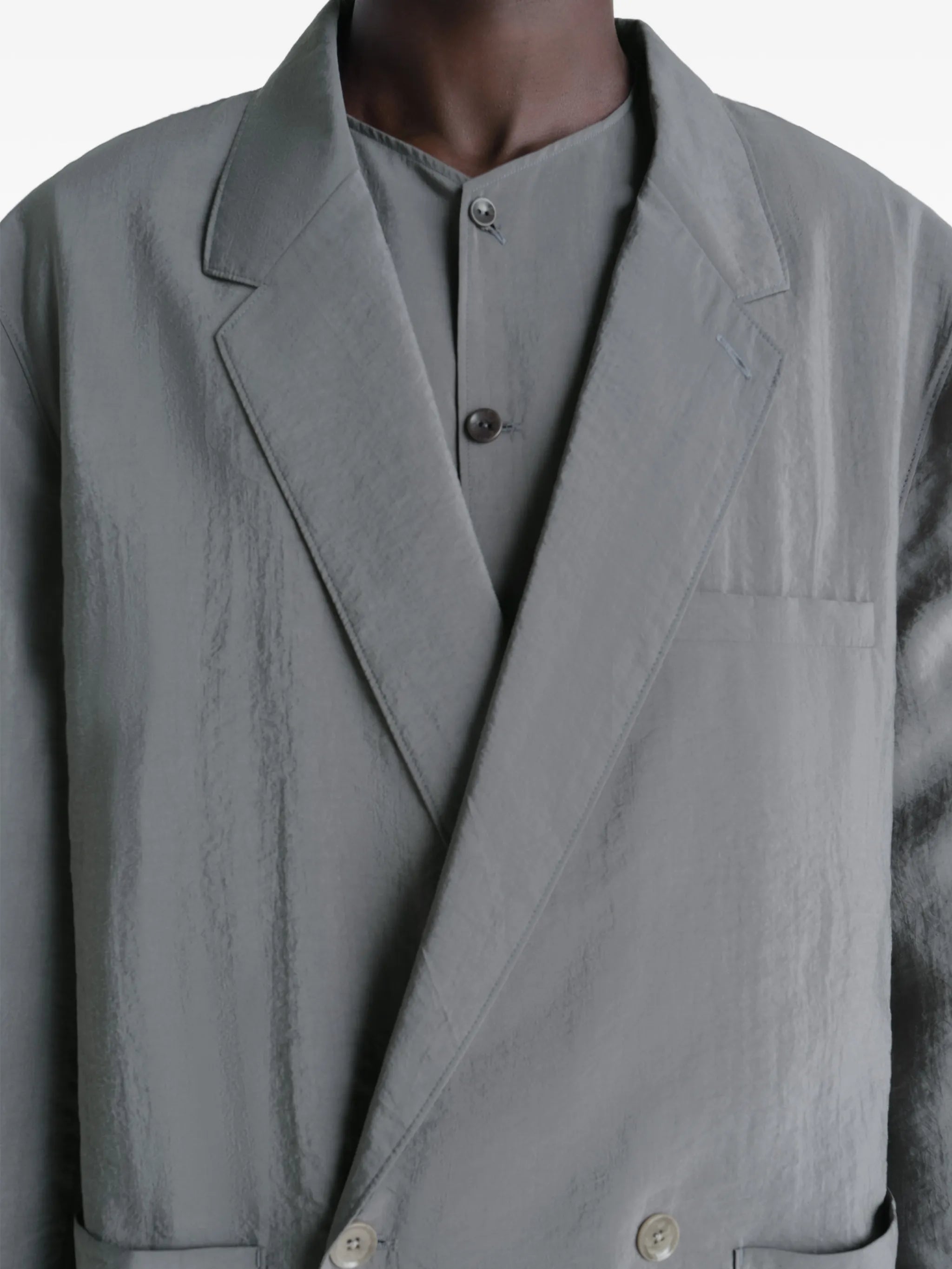 double-breasted pocket blazer