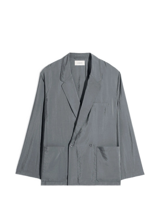 double-breasted pocket blazer