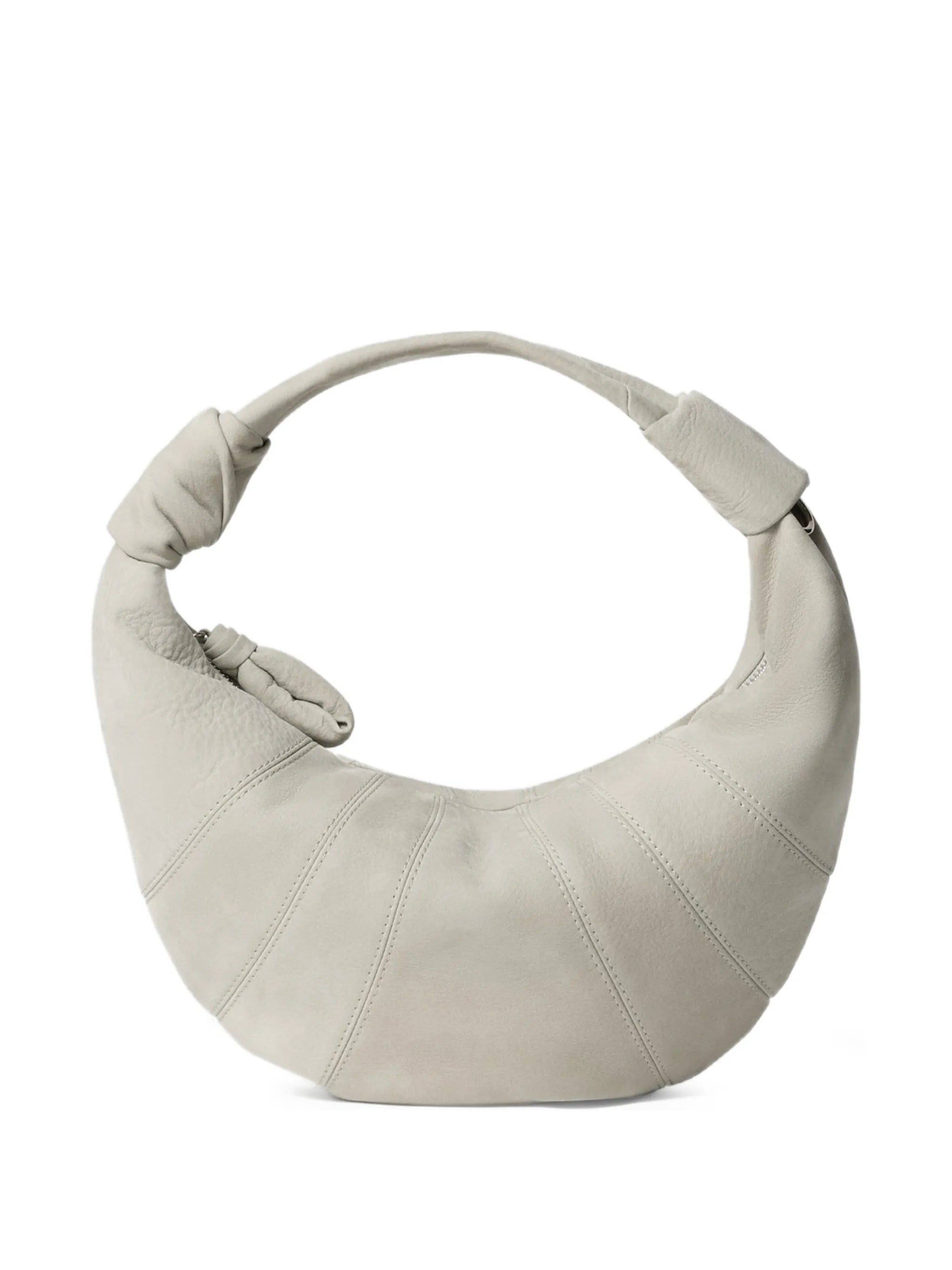 mini Fortune Croissant bag in alpaca nubuck