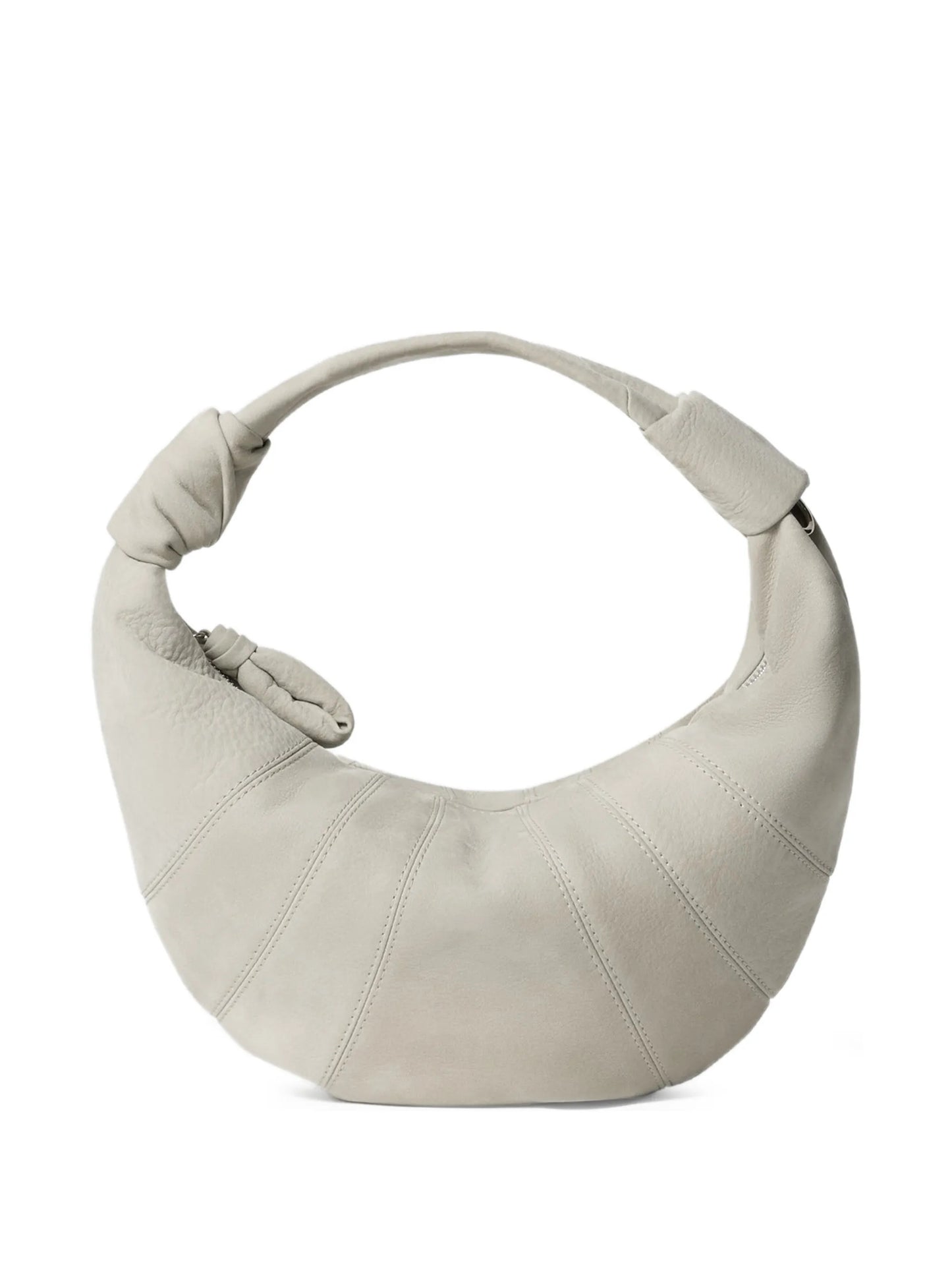 mini Fortune Croissant bag in alpaca nubuck