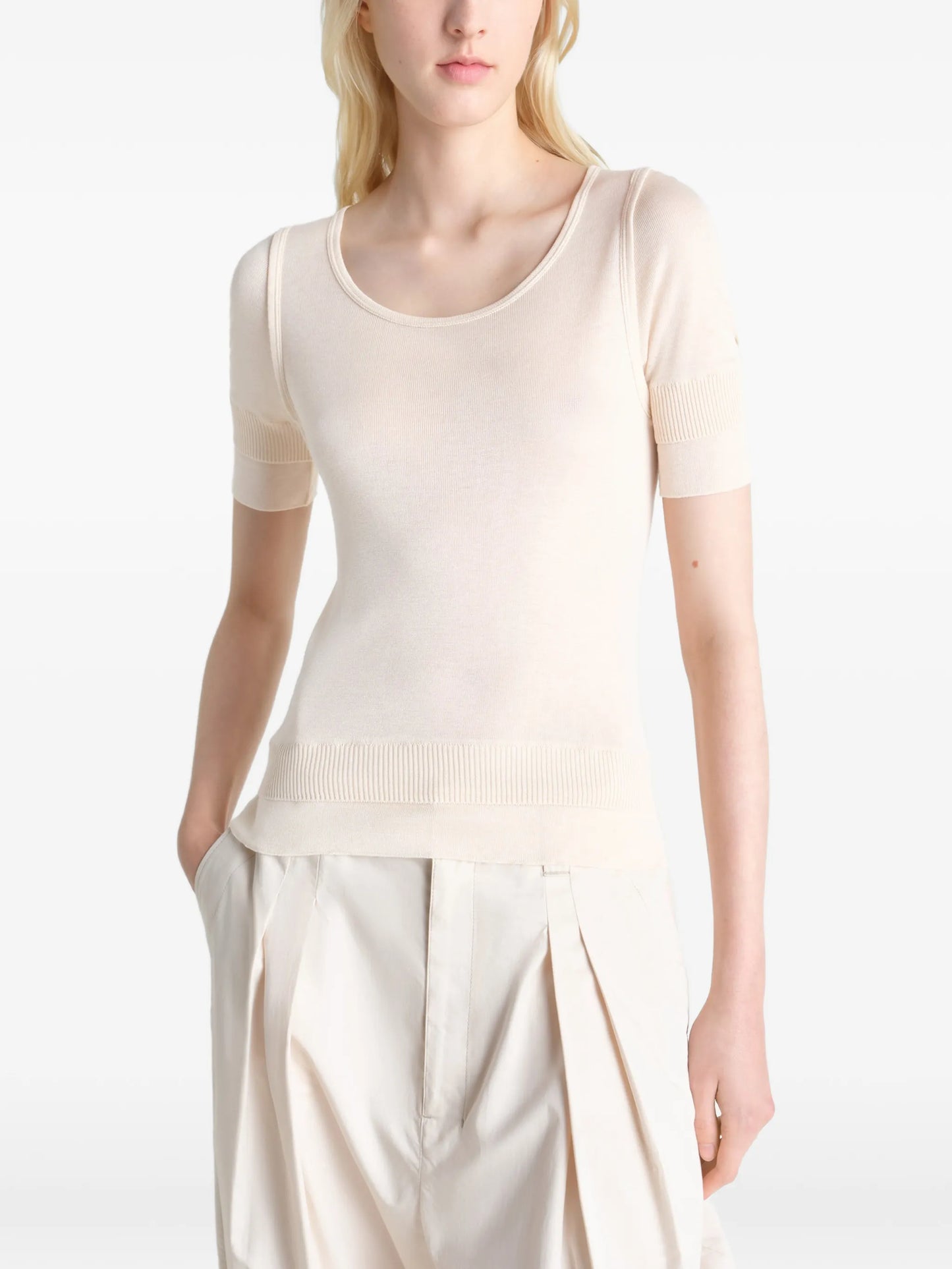 Trompe L'oeil short-sleeve T-shirt