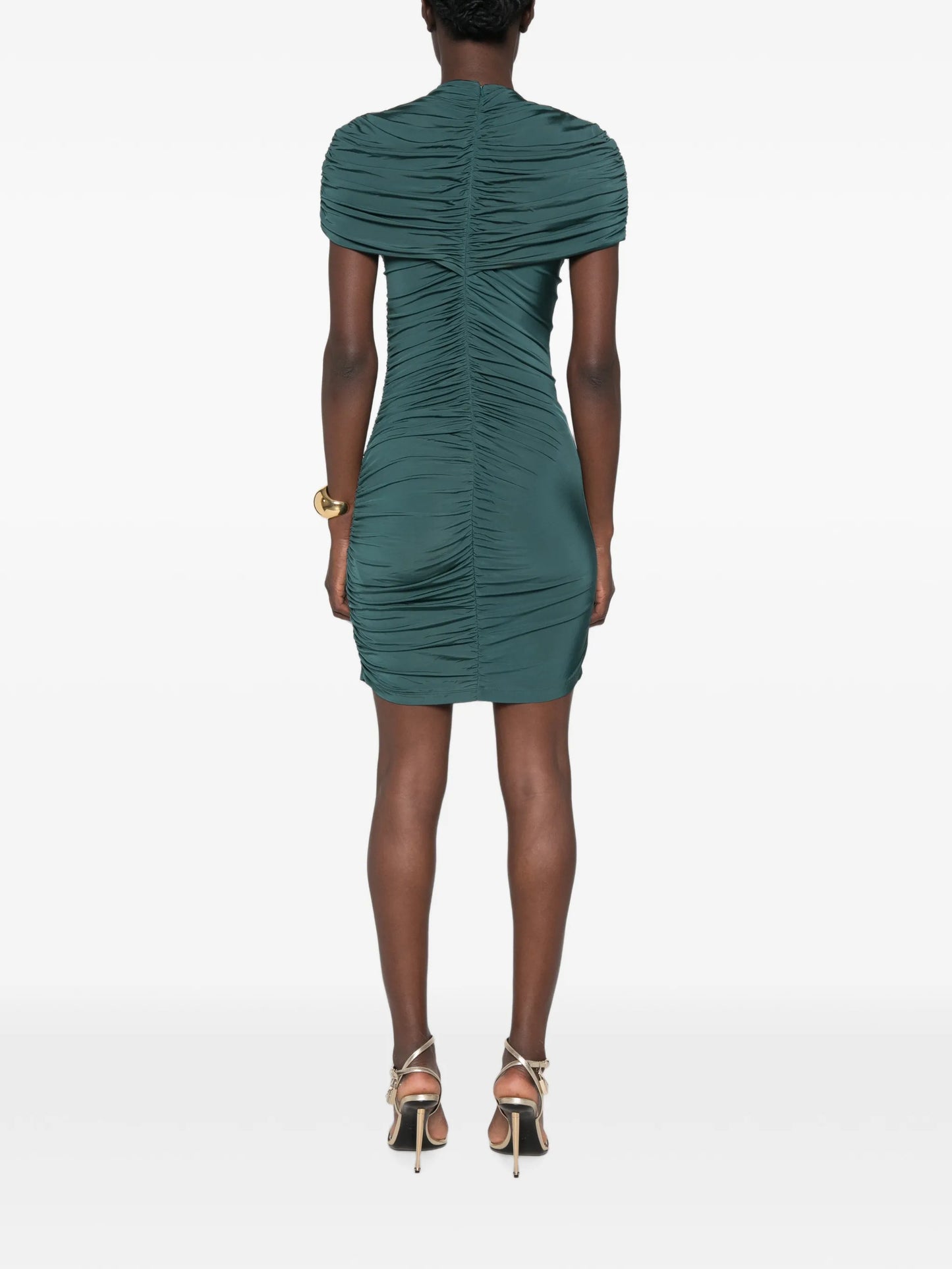 draped cut-out dress