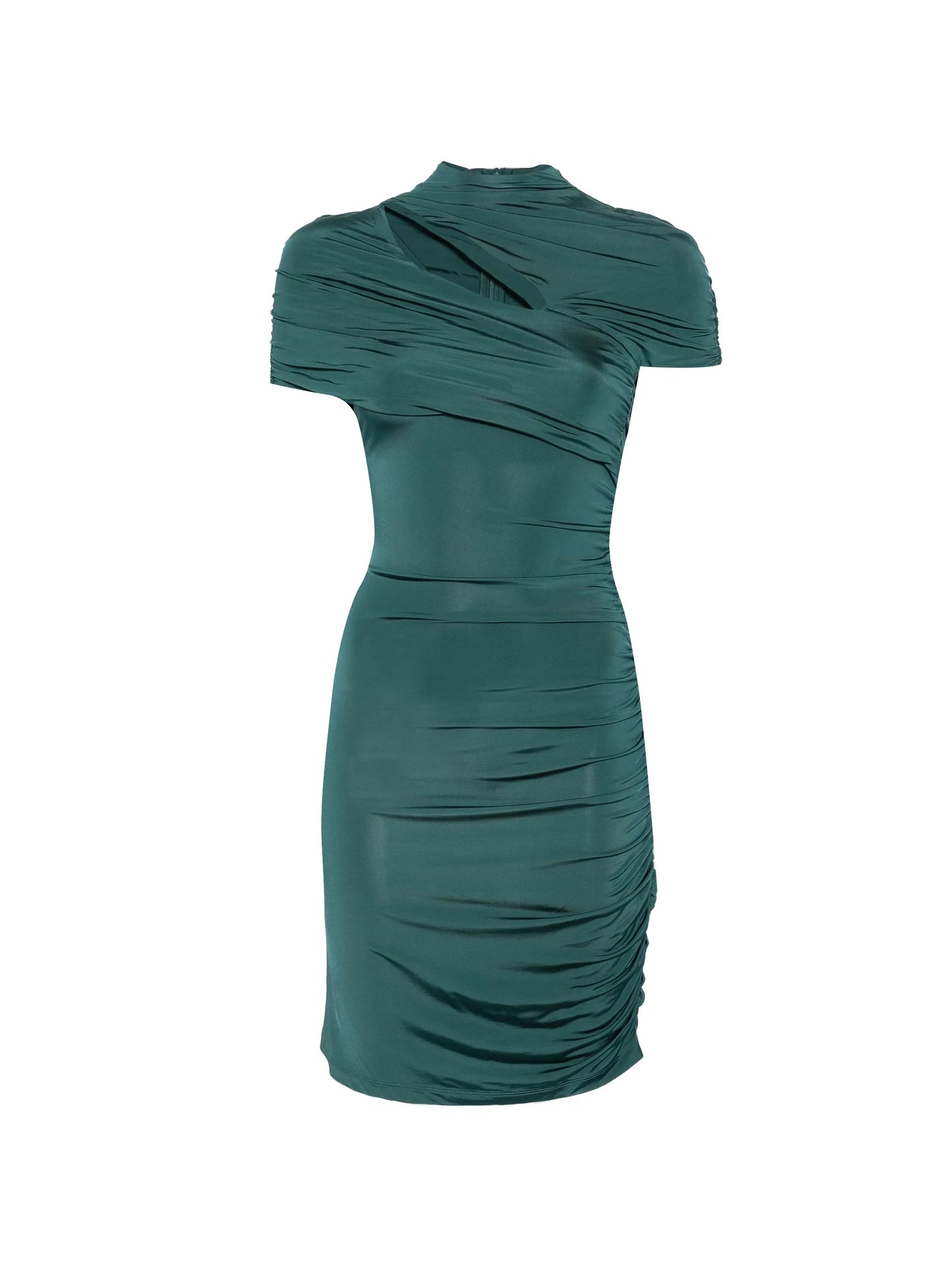 draped cut-out dress