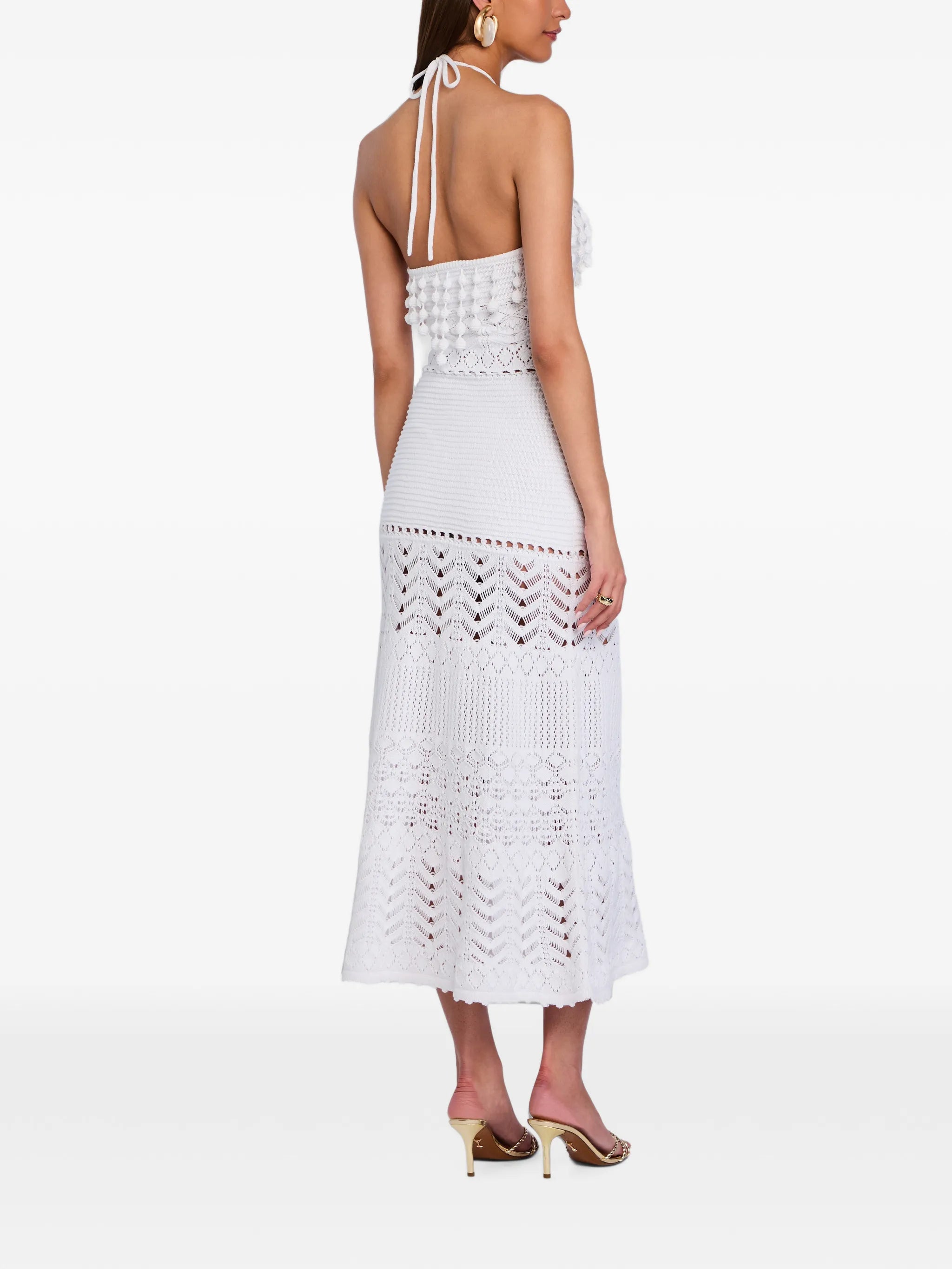 Perette crochet midi dress