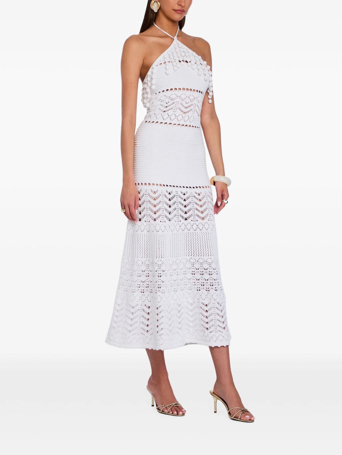 Perette crochet midi dress