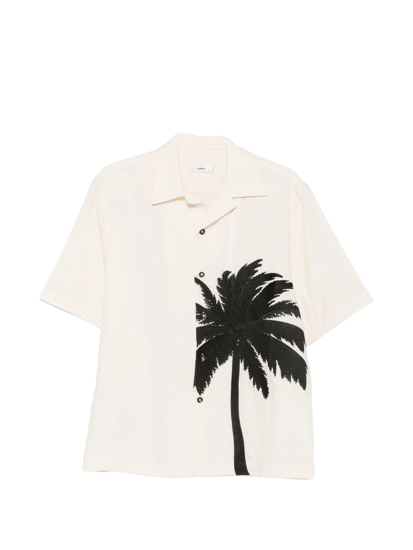 palm-embroidered shirt