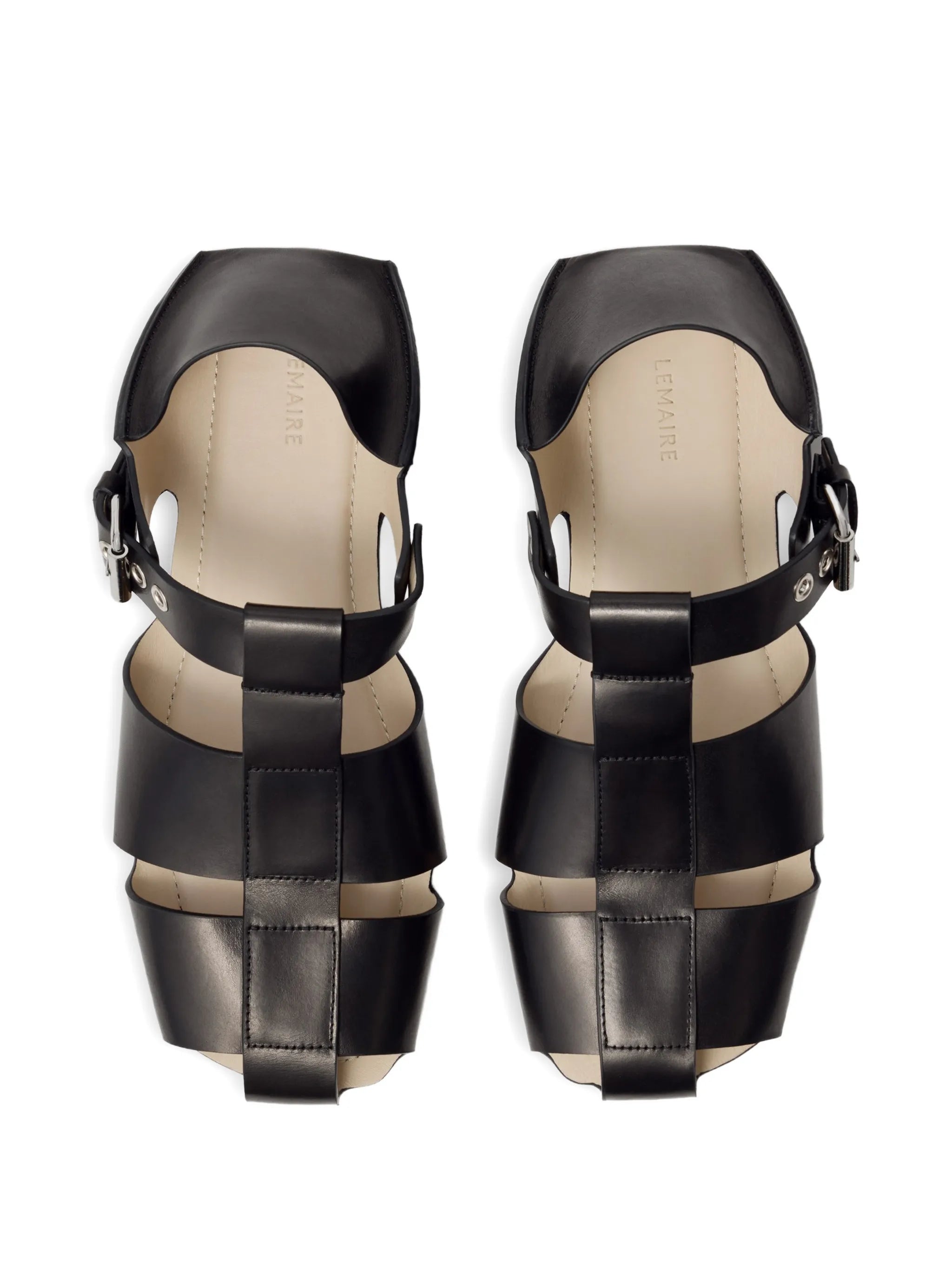 Fisherman slip-on sandals in leather