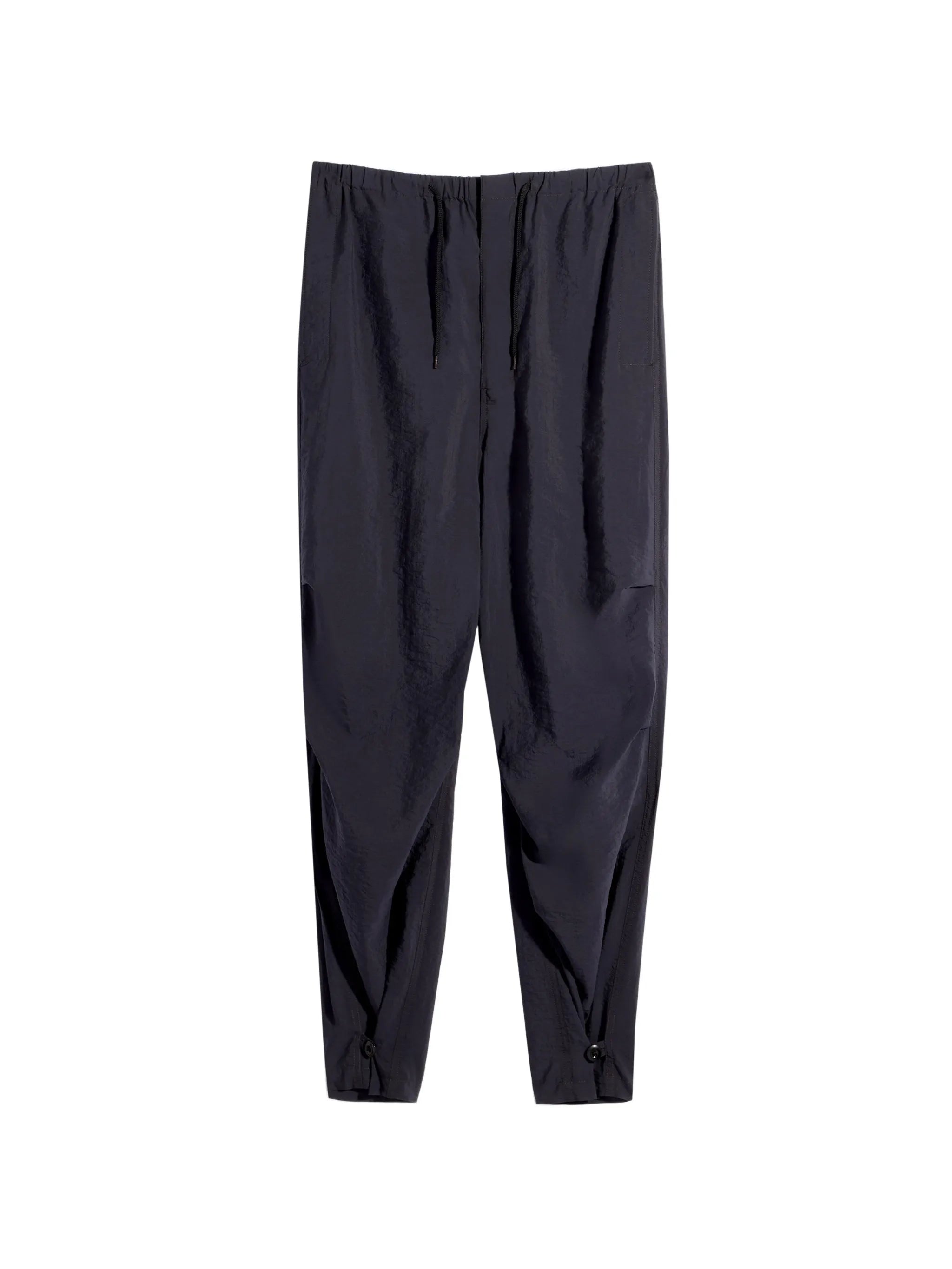 parachute pants in washed technical cotton