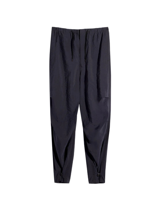 parachute pants in washed technical cotton