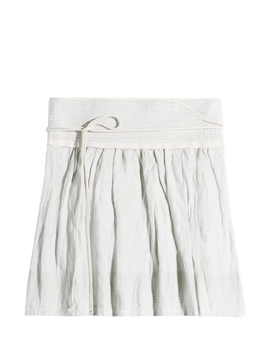 crinkled wrap skirt