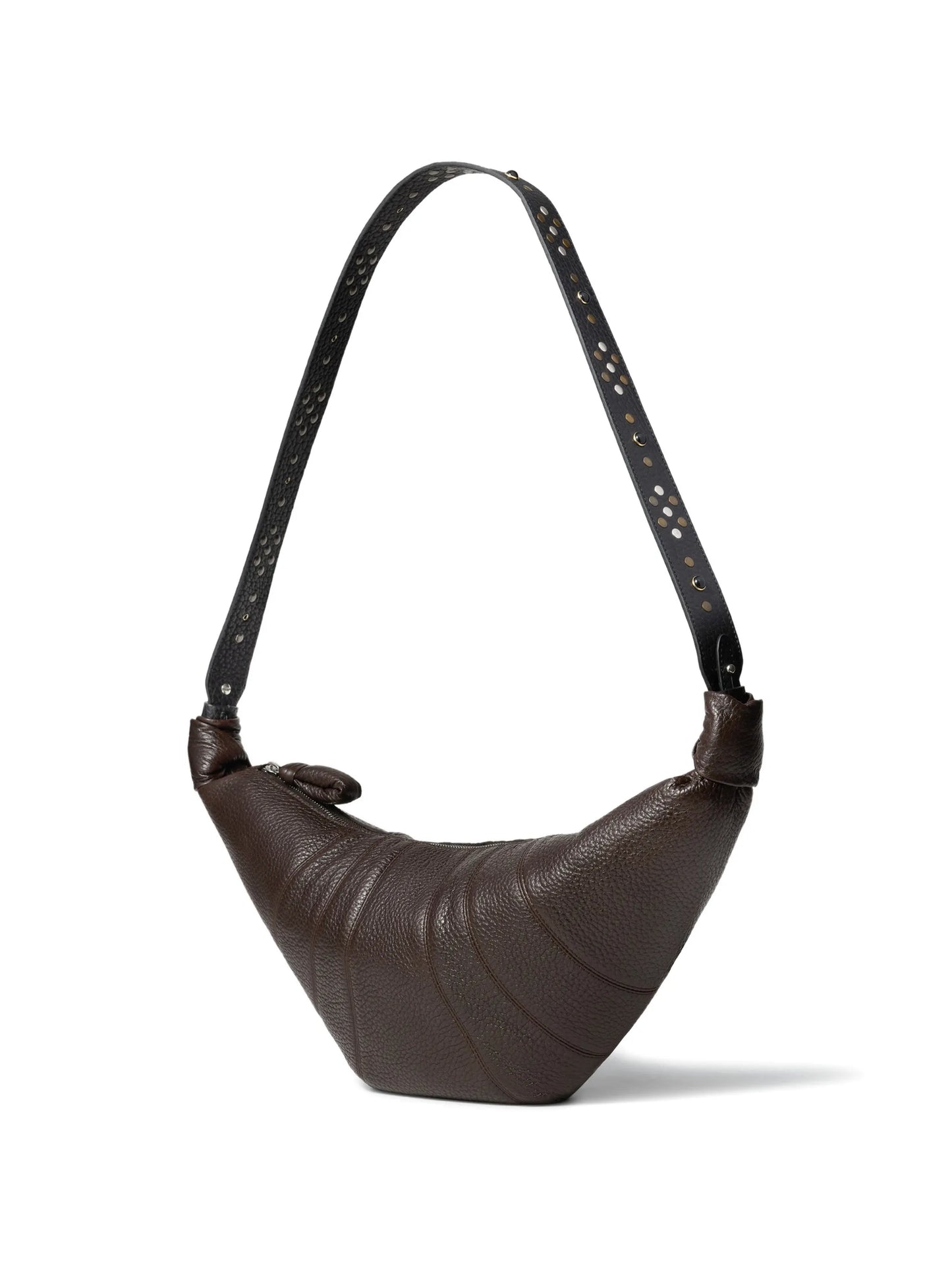 Western studs medium Croissant bag in leather