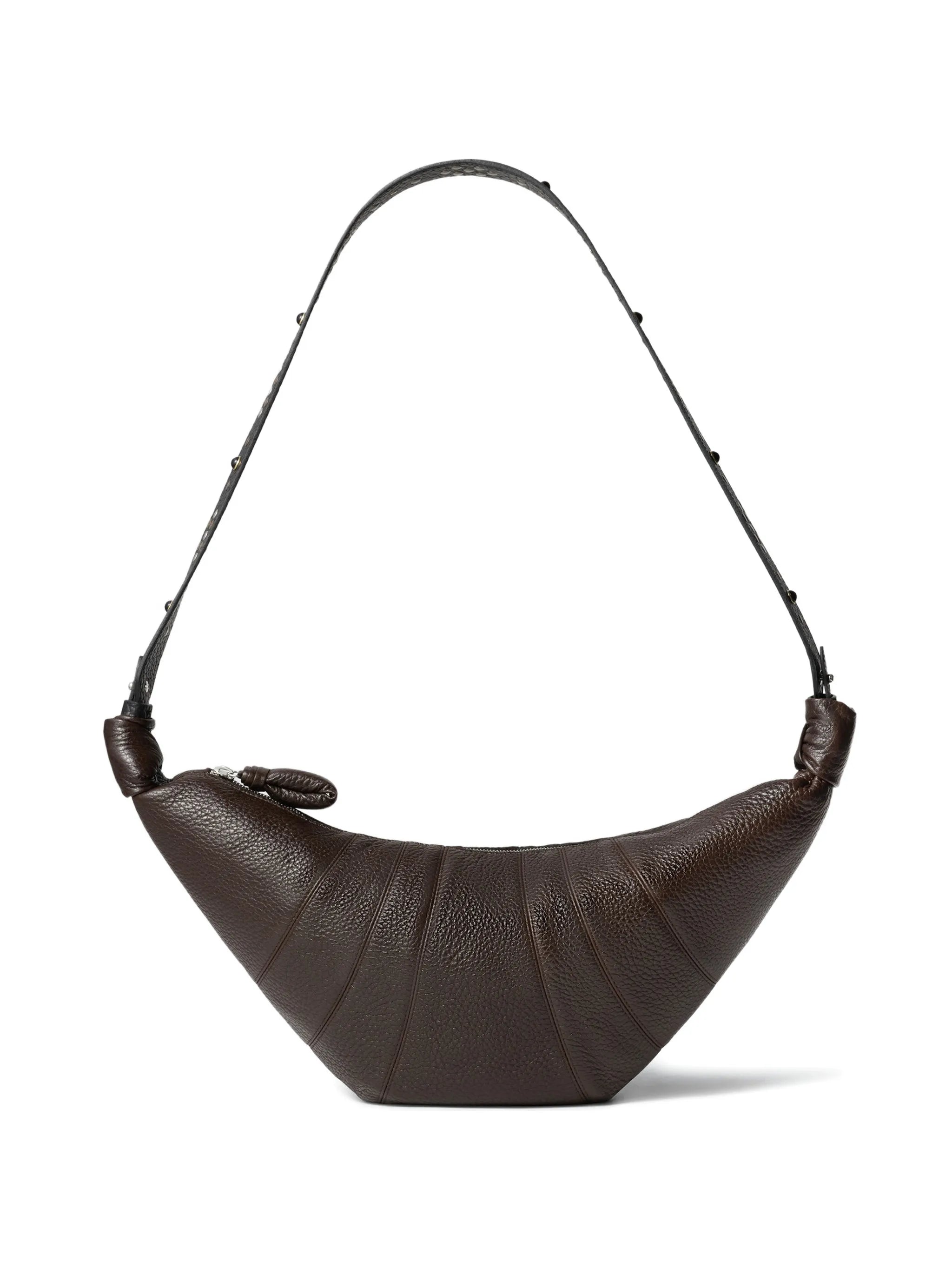 Western studs medium Croissant bag in leather