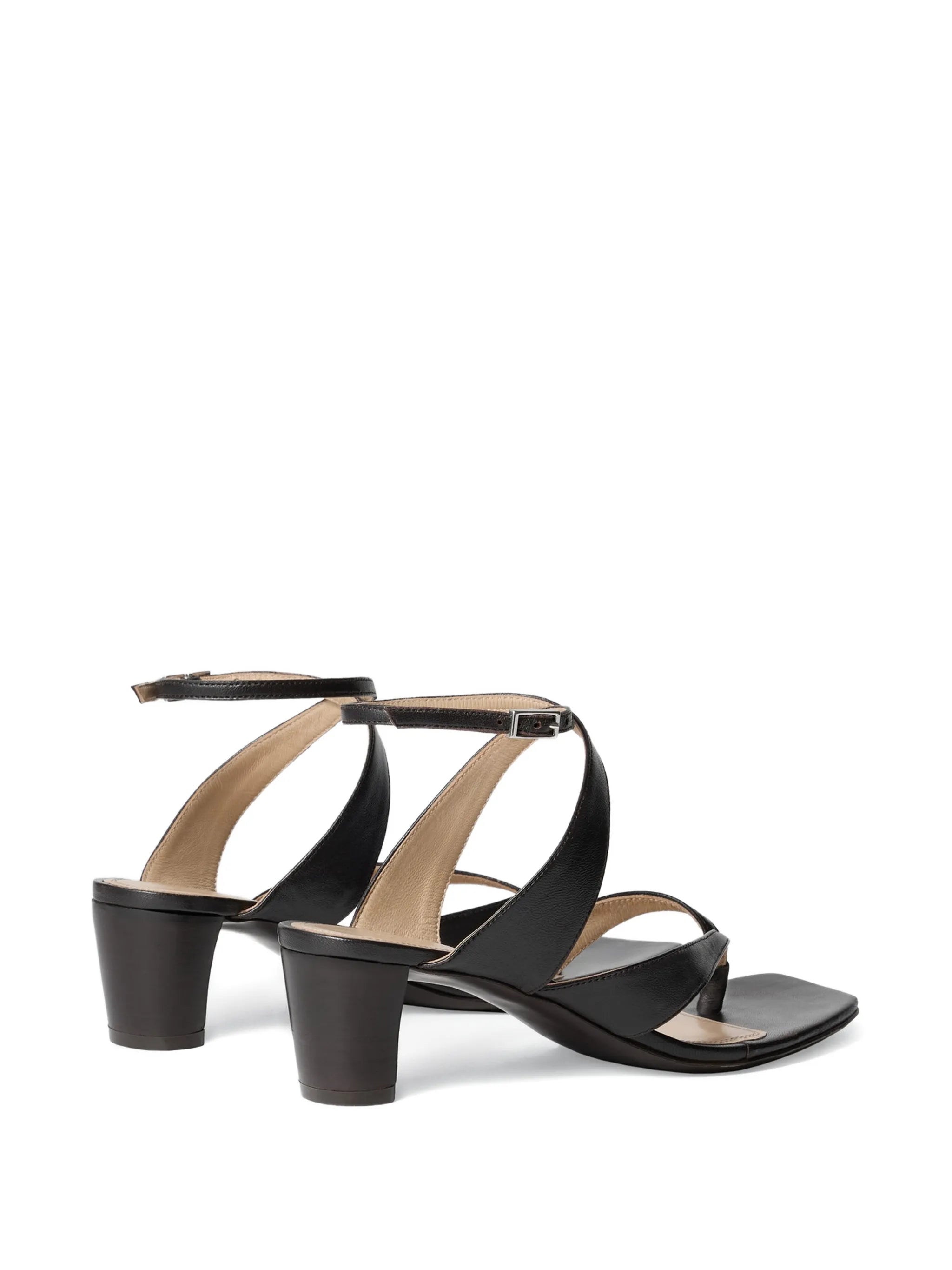 tong sandals 50 mm heel in leather