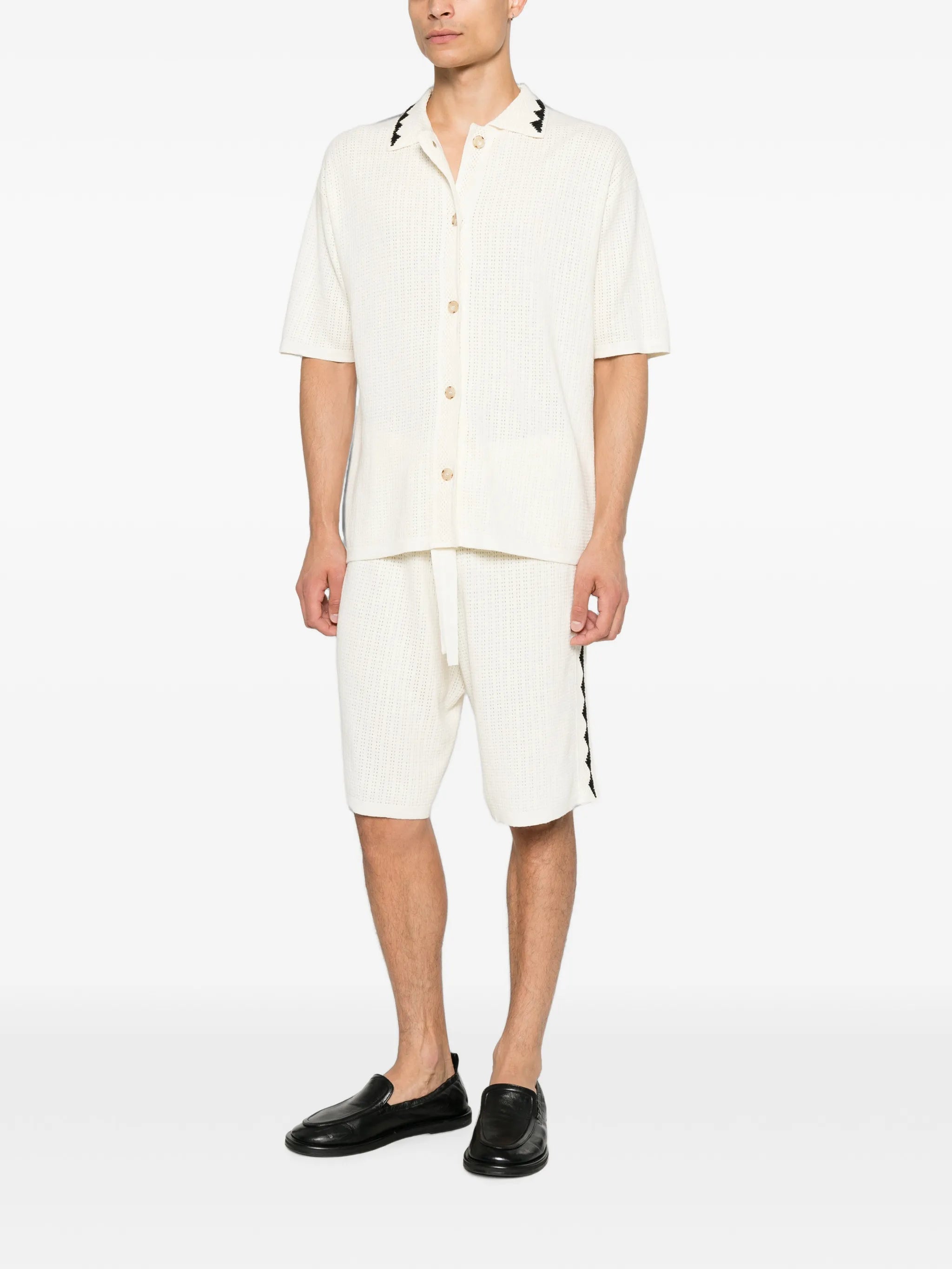 triangle-embroidered shirt