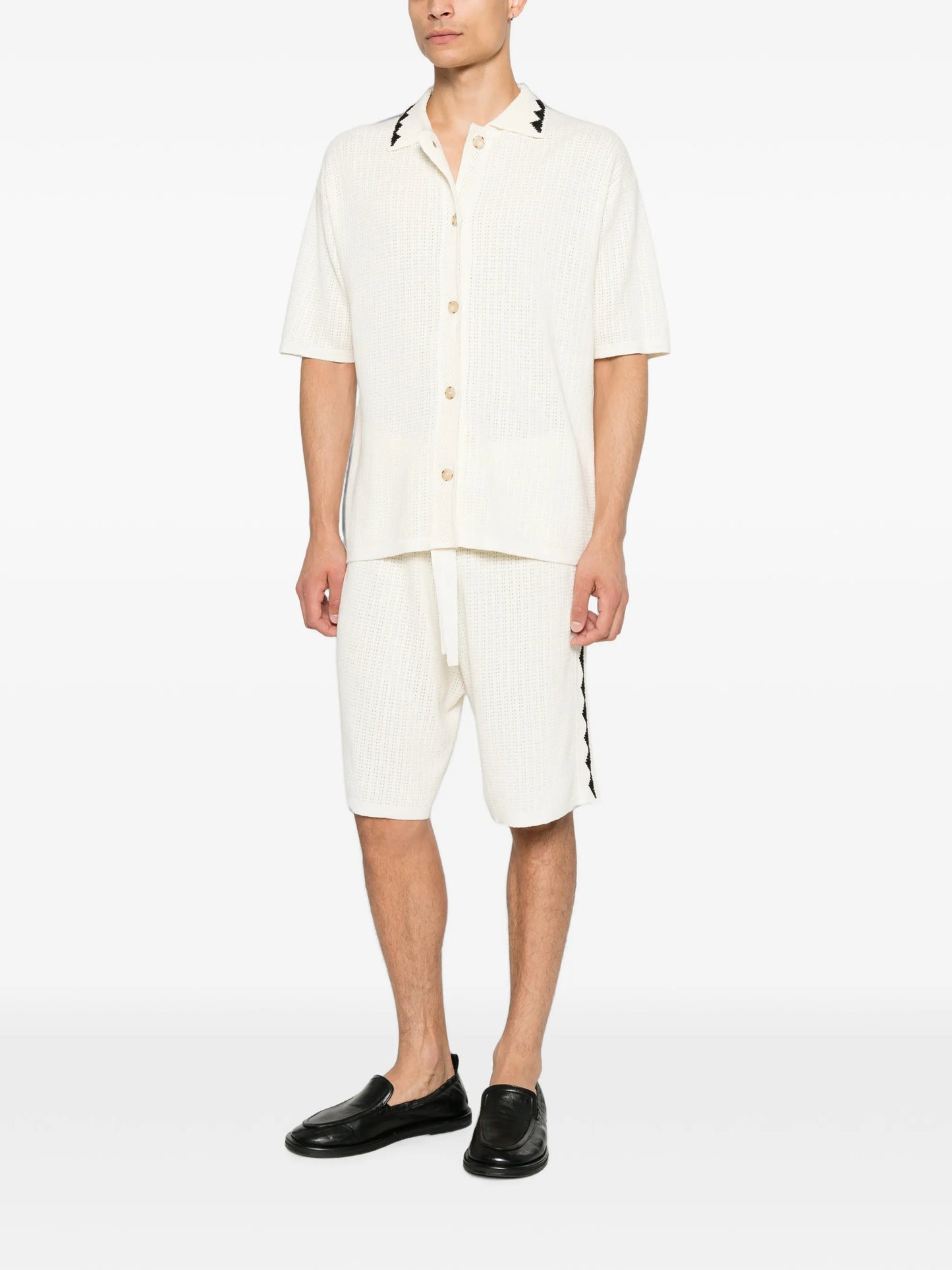 triangle-embroidered shirt