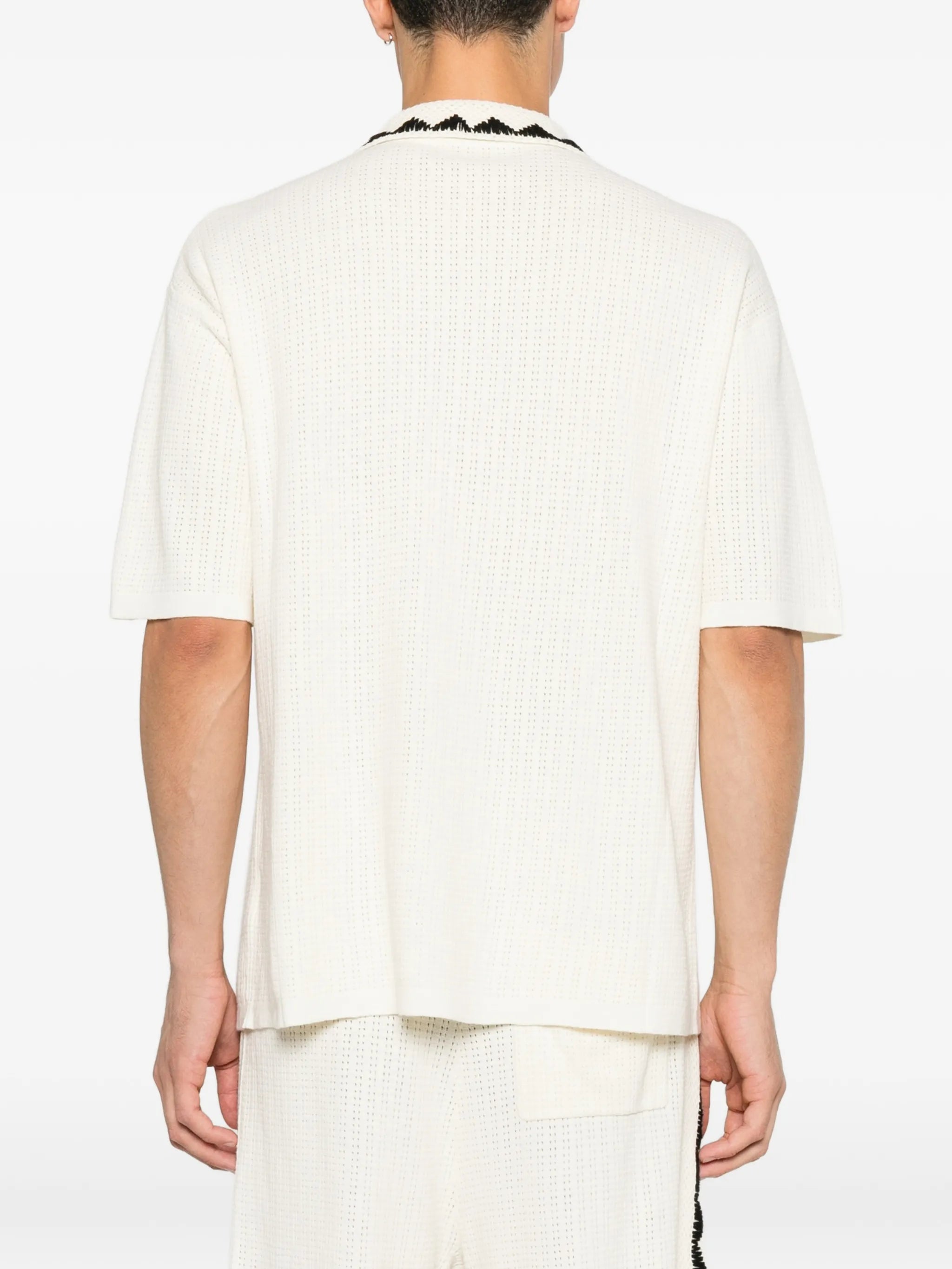 triangle-embroidered shirt