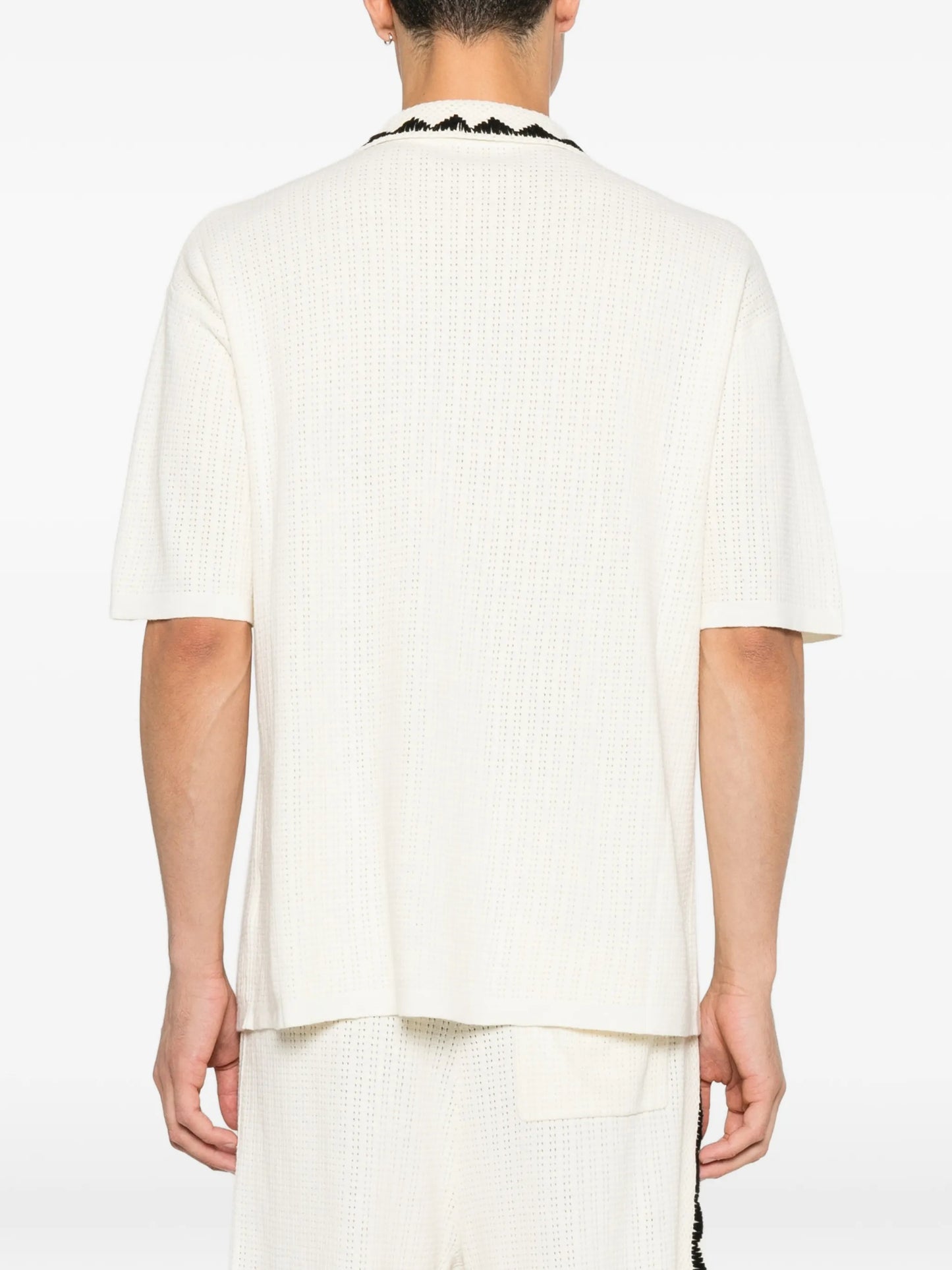triangle-embroidered shirt