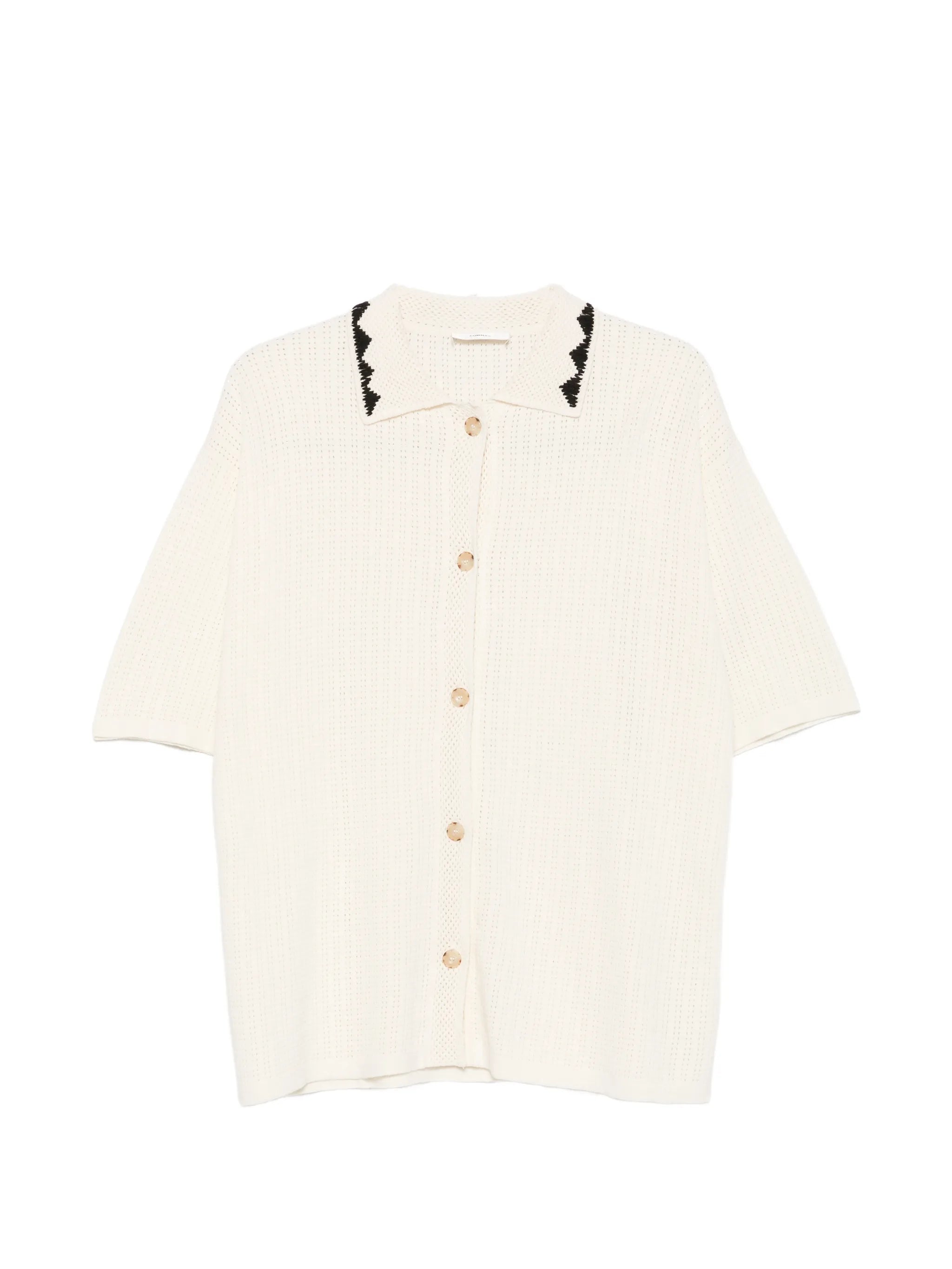 triangle-embroidered shirt